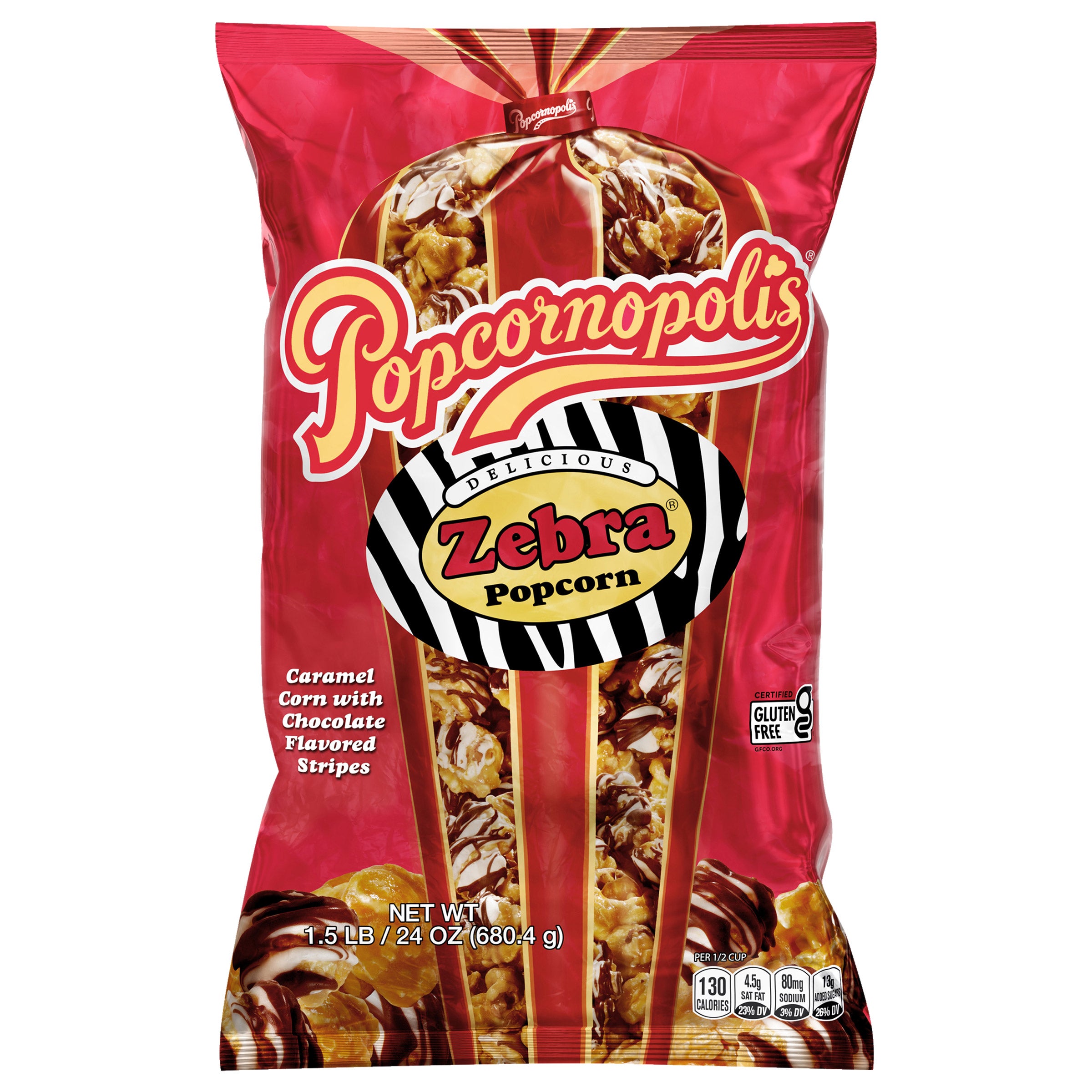 Popcornopolis Zebra Popcorn