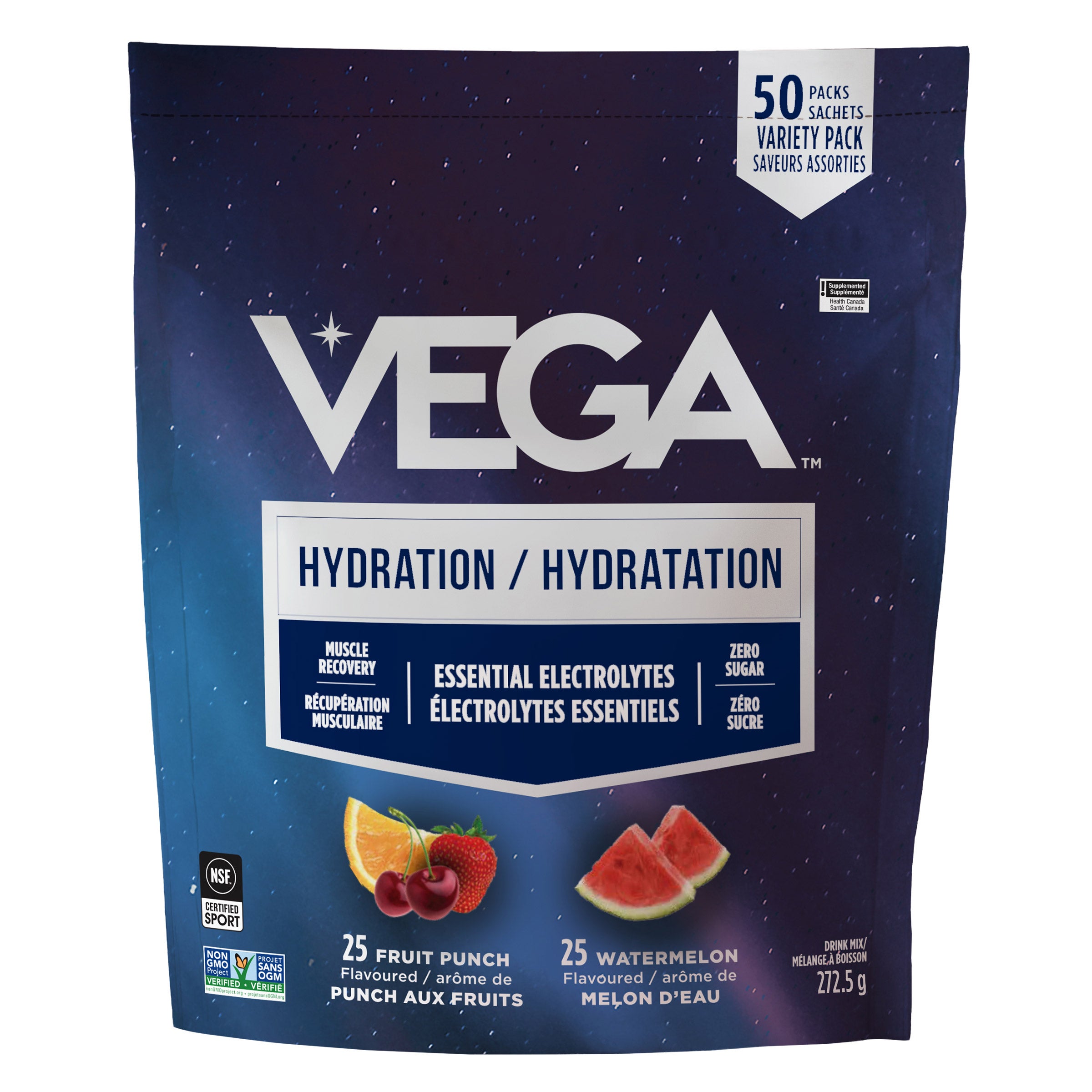 Vega electrolyes Fruit Punch and Watermelon