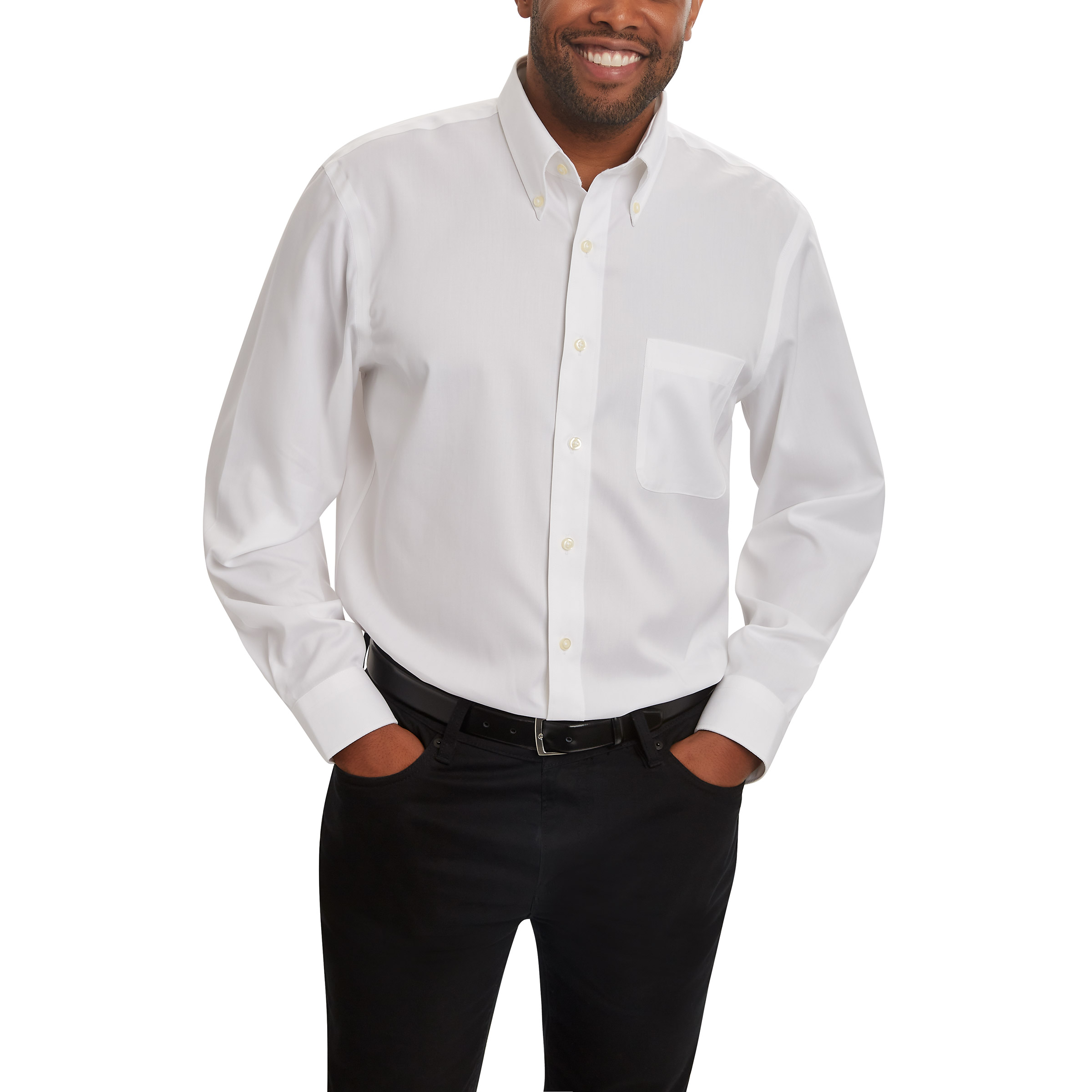 Kirkland Signature Men's Traditional Fit Dress Shirt - Exact Sleeve ...