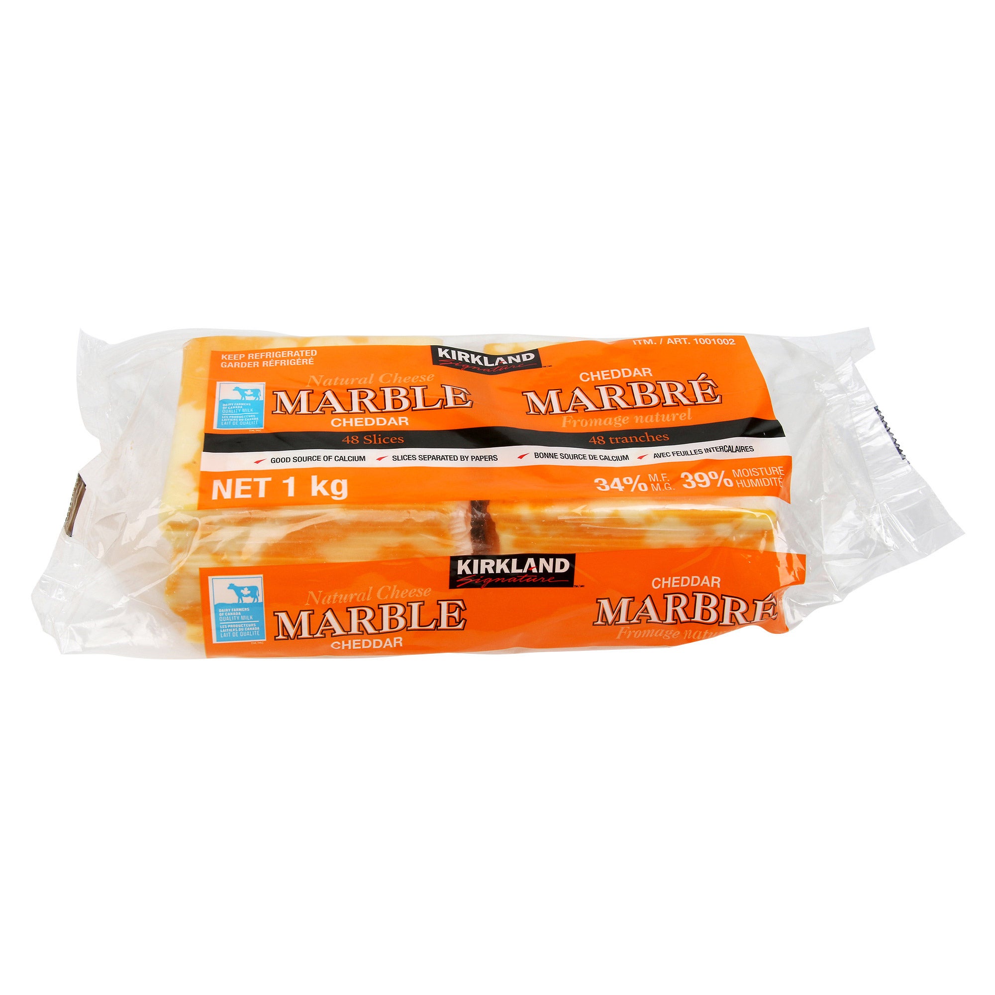 Kirkland Signature marble cheddar slices
