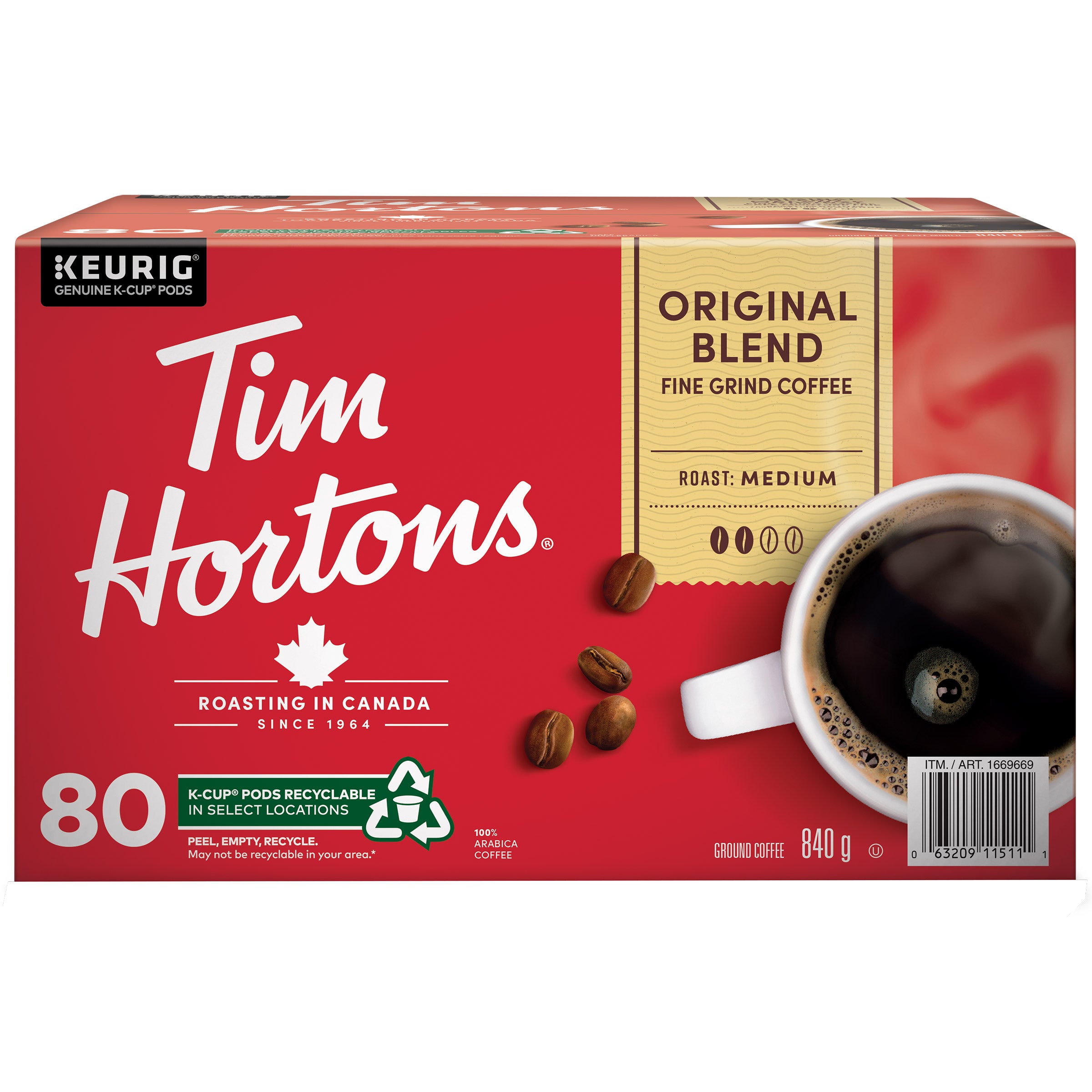 Tim Hortons original blend coffee