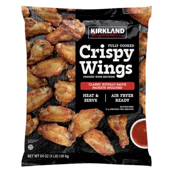 Kirkland Signature Fully Cooked Crispy Chicken Wings with Classic Buffalo Sauce