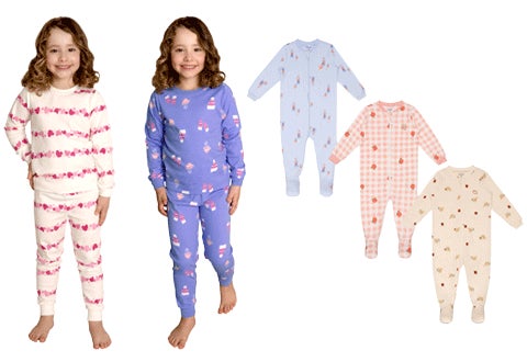 kids' pajamas and sleepwear