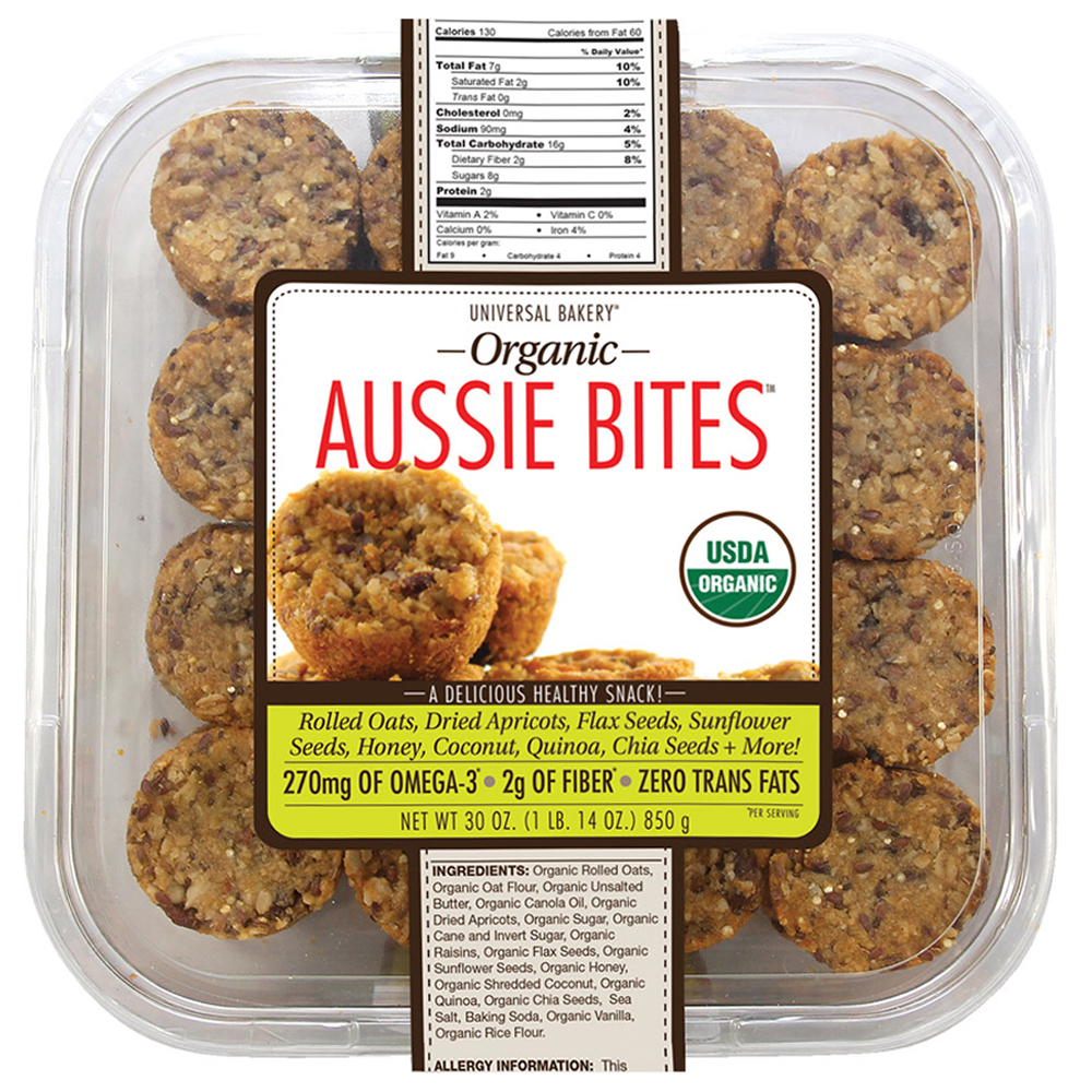 Universal Bakery Organic Aussie Bites, 30 oz