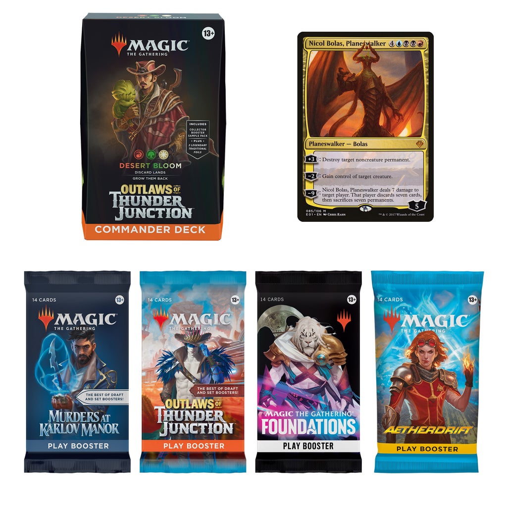 Magic: The Gathering Outlaws of Thunder Junction Deluxe Commander Kit Desert Bloom | Costco Magic: The Gathering Outlaws of Thunder Junction Deluxe Commander Kit Desert Bloom | Costco
