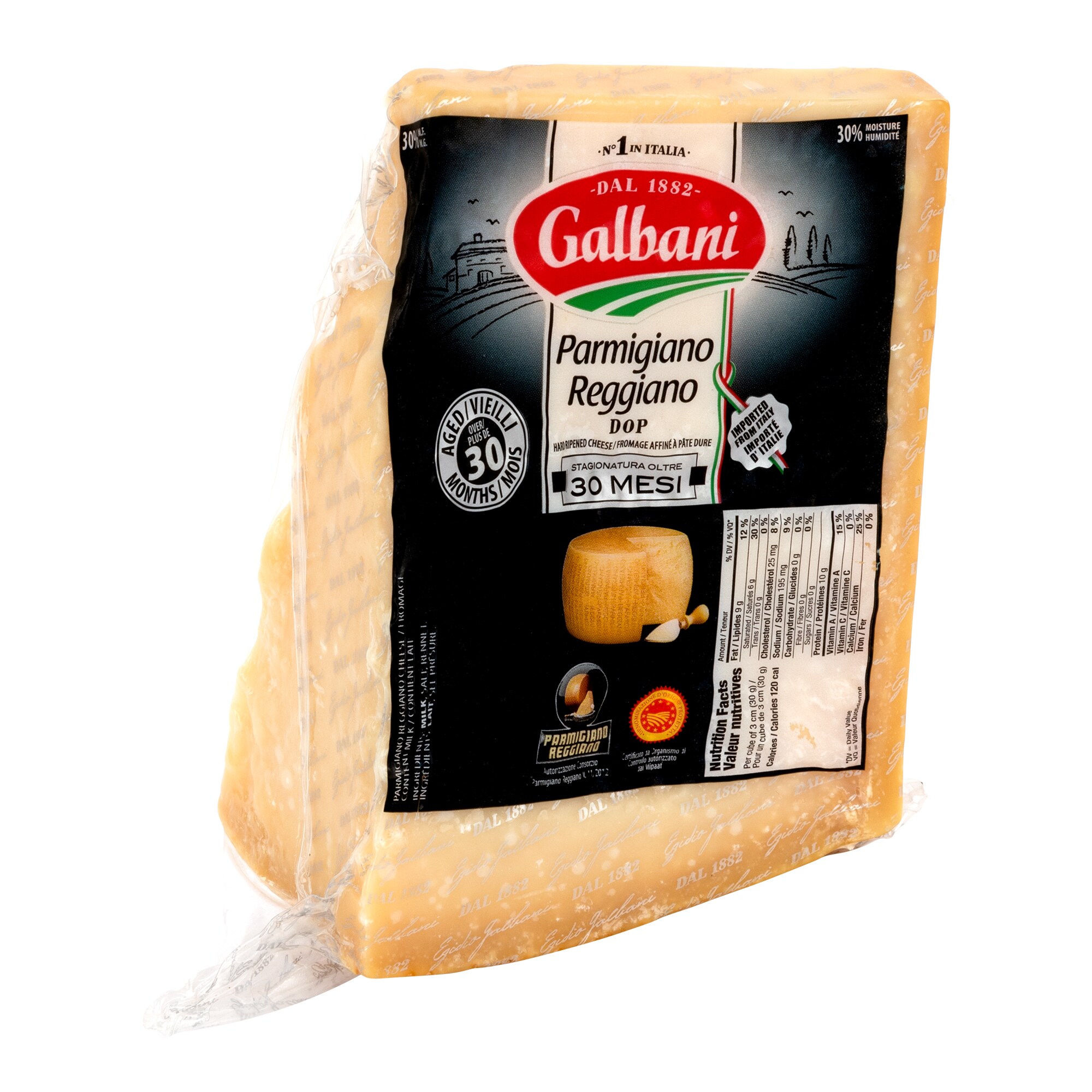 Galbani 30 months parmigiano reggiano, 1 kg avg weight*