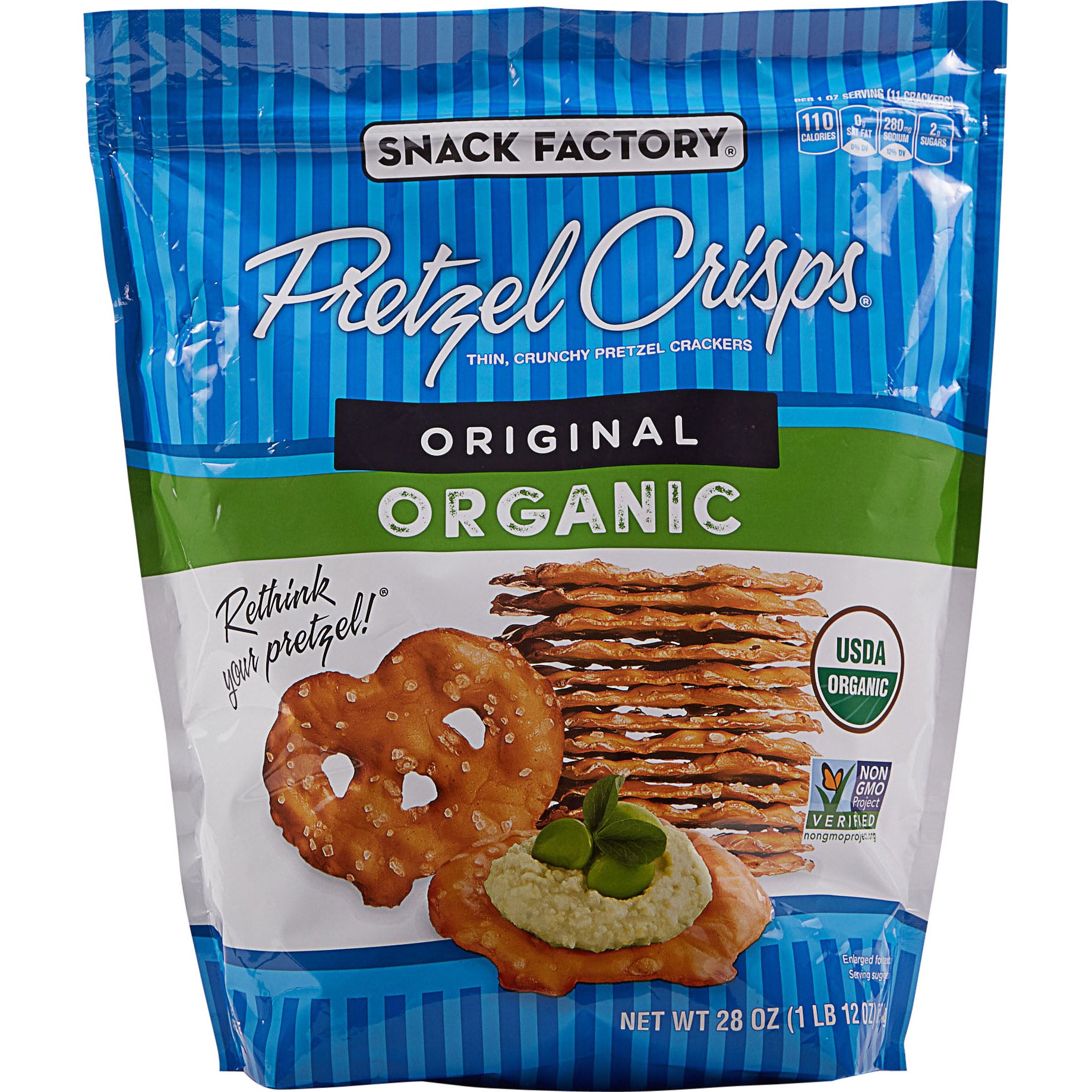 Snack Factory Organic Pretzel Crisps