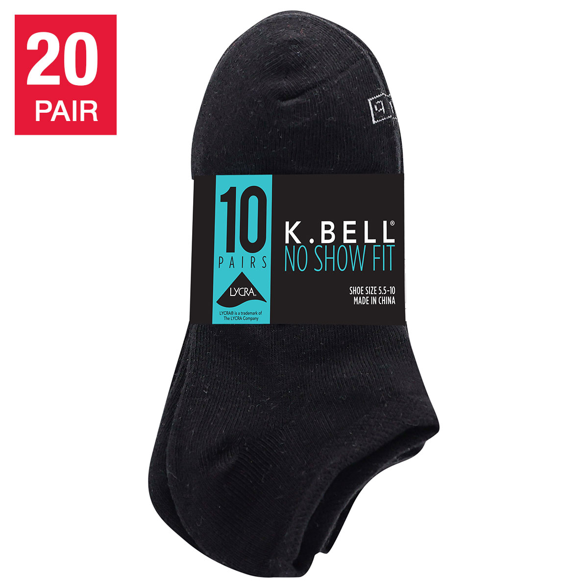 Amazon.com: K. Bell Women's No Show Socks (Pack of 10 Pairs