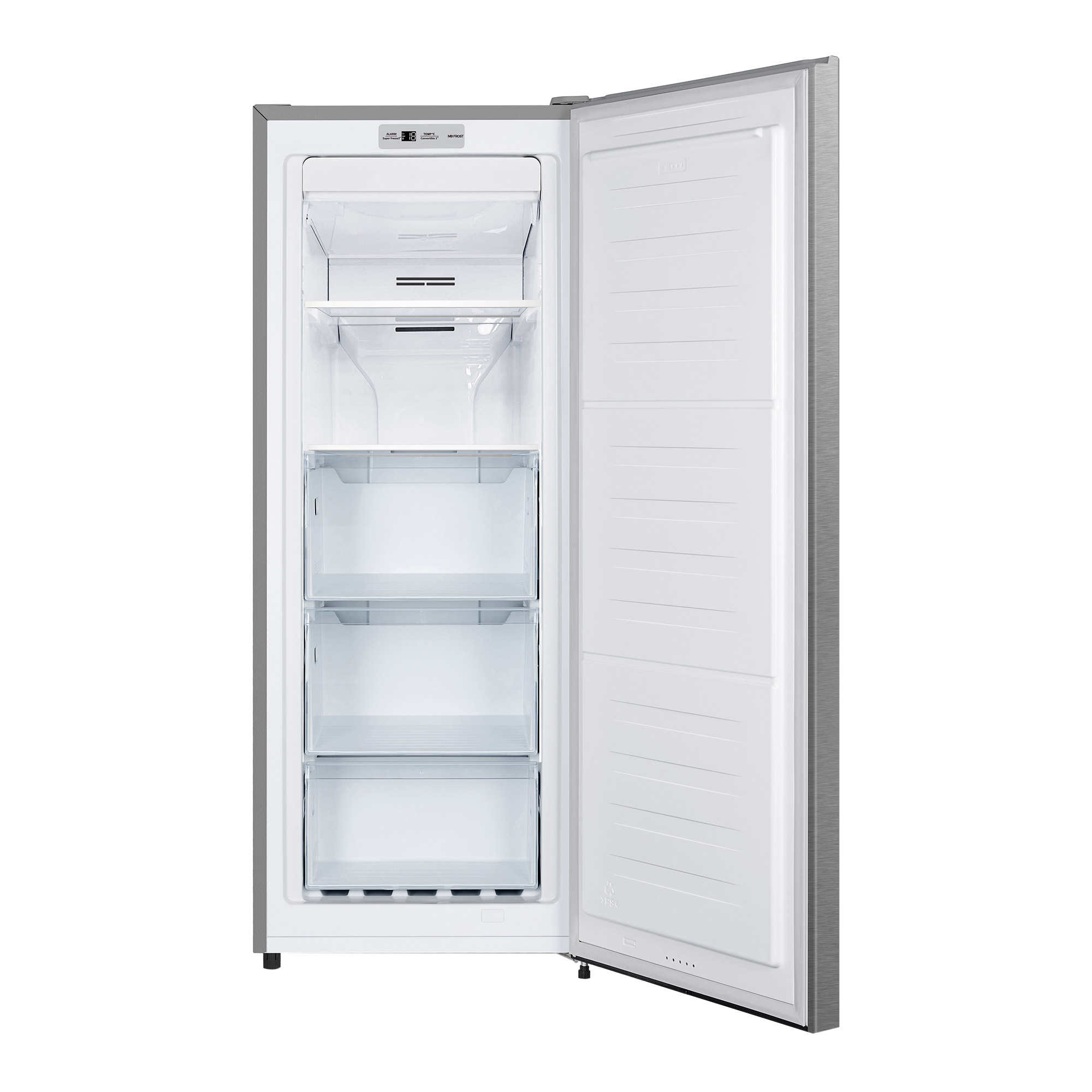 Hisense 6.0 cu ft. Stainless Steel Look Convertible Upright Fridge or Freezer - Frost Free