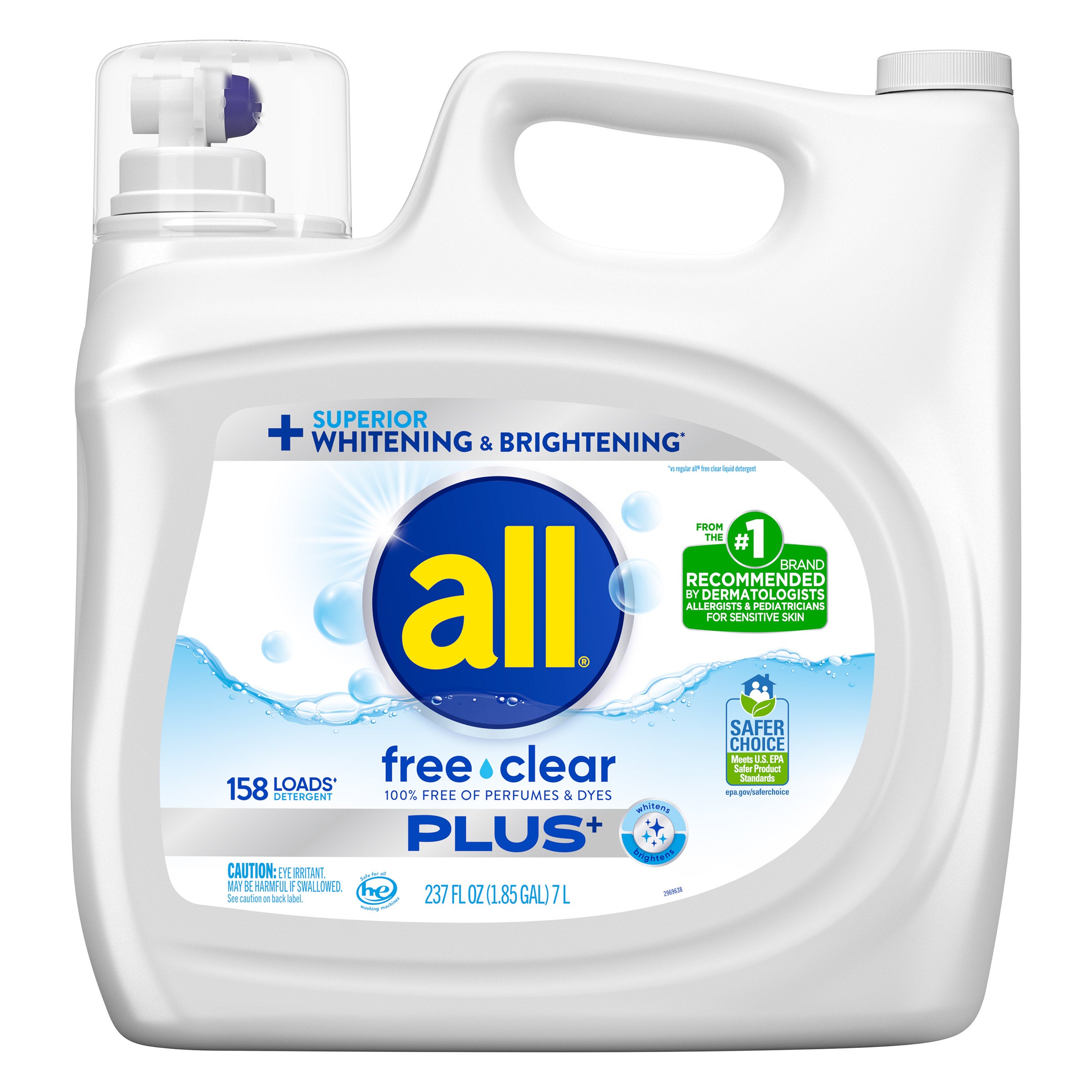 all Free & Clear Plus HE Liquid Laundry Detergent