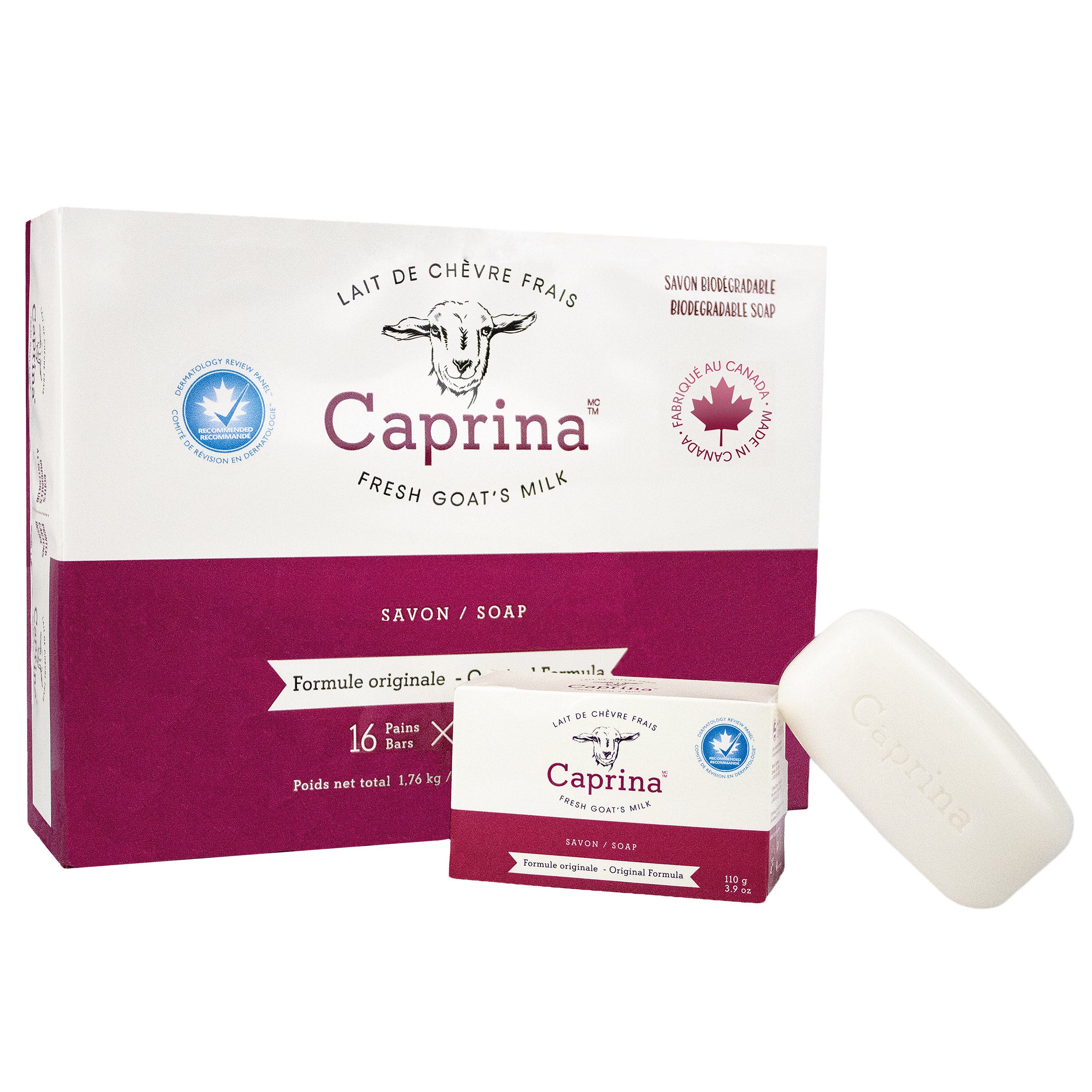 Caprina fresh goat’s milk bar soap