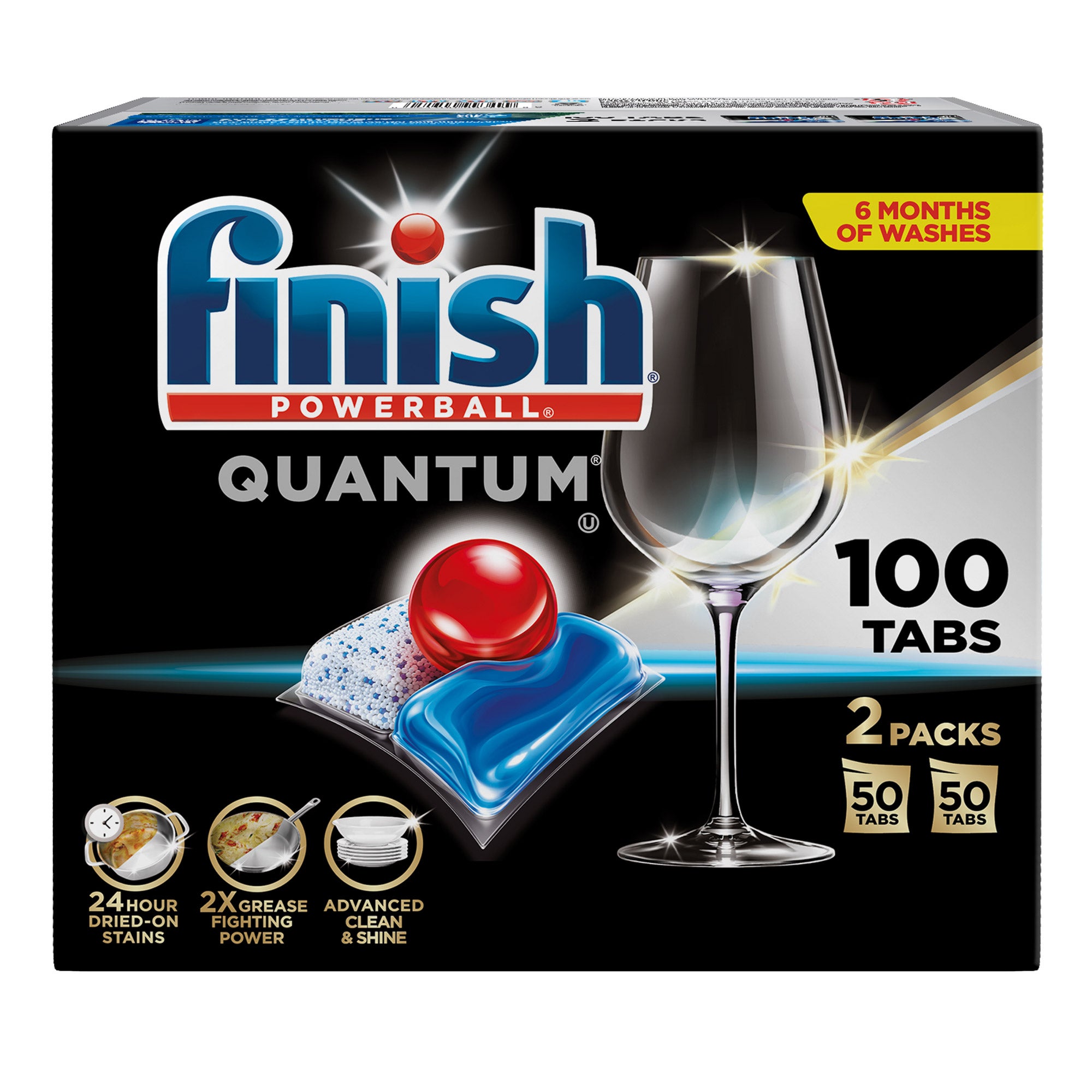 Finish Powerball Quantum Dishwasher Detergent Tabs