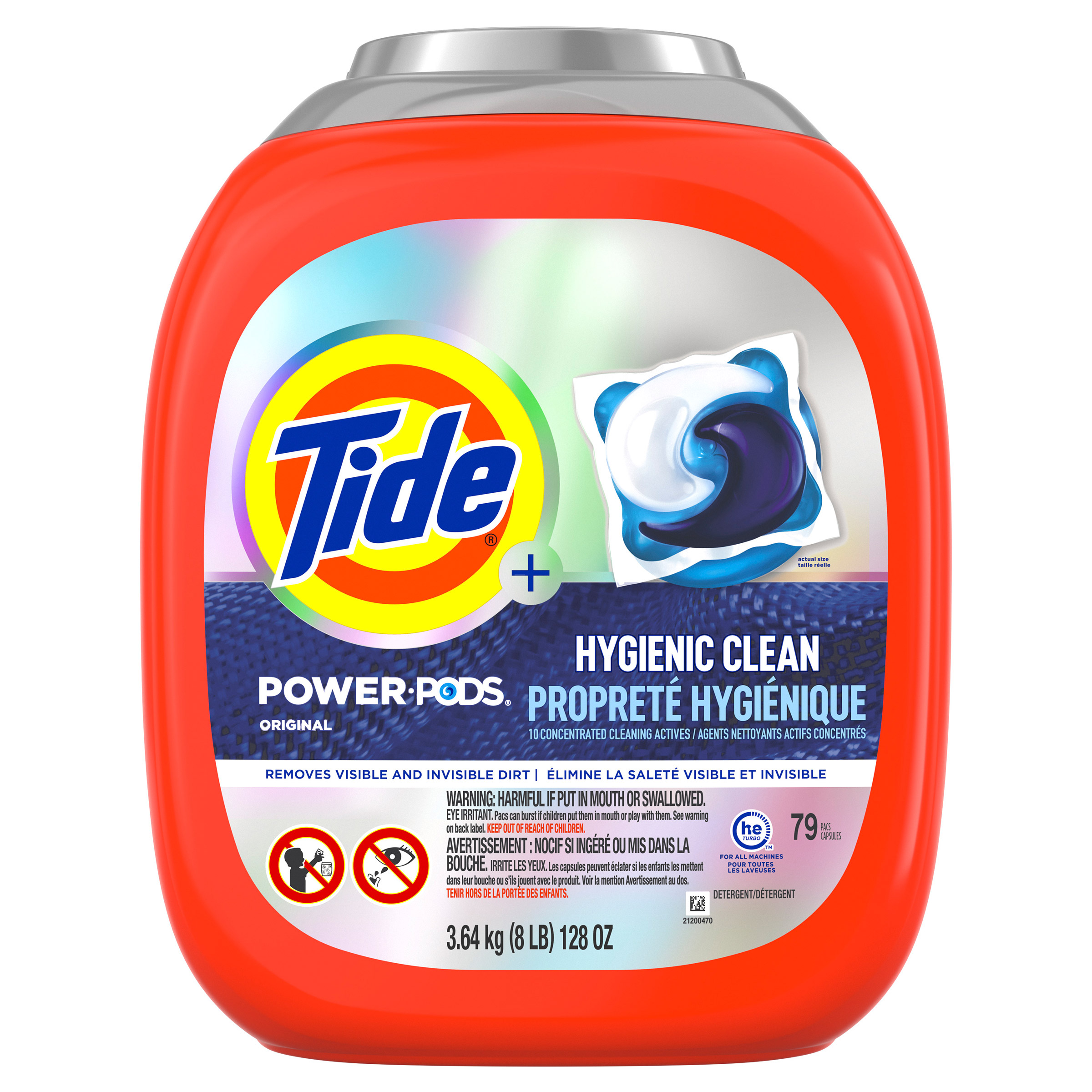 Tide Hygienic Clean Power PODS Laundry Detergent Pacs Original, 79 count