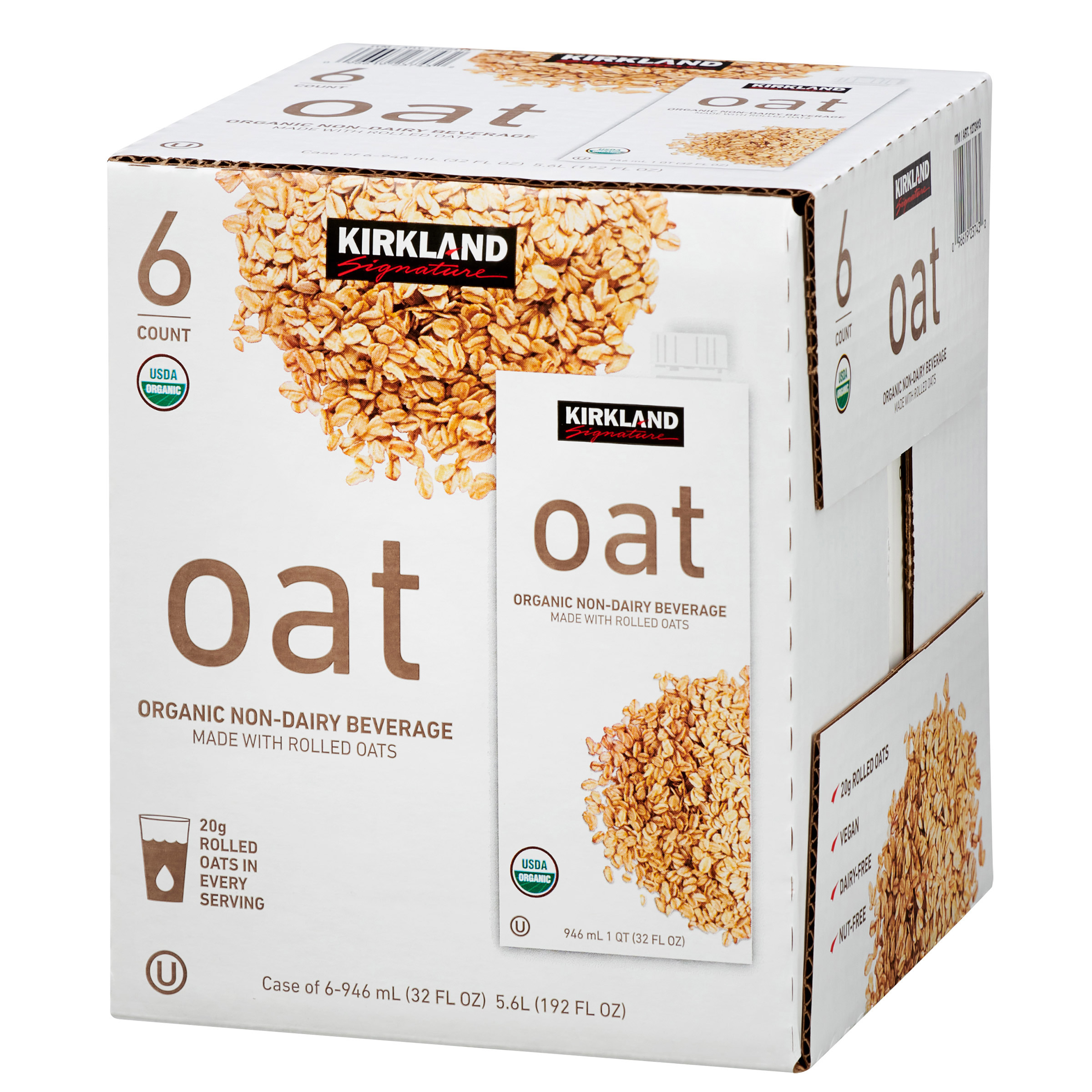 カネン　ohotoro dublincoat (oatmeal) Organic Non-Dairy Oat Beverage, 32 fl oz, 6 ct | Costco