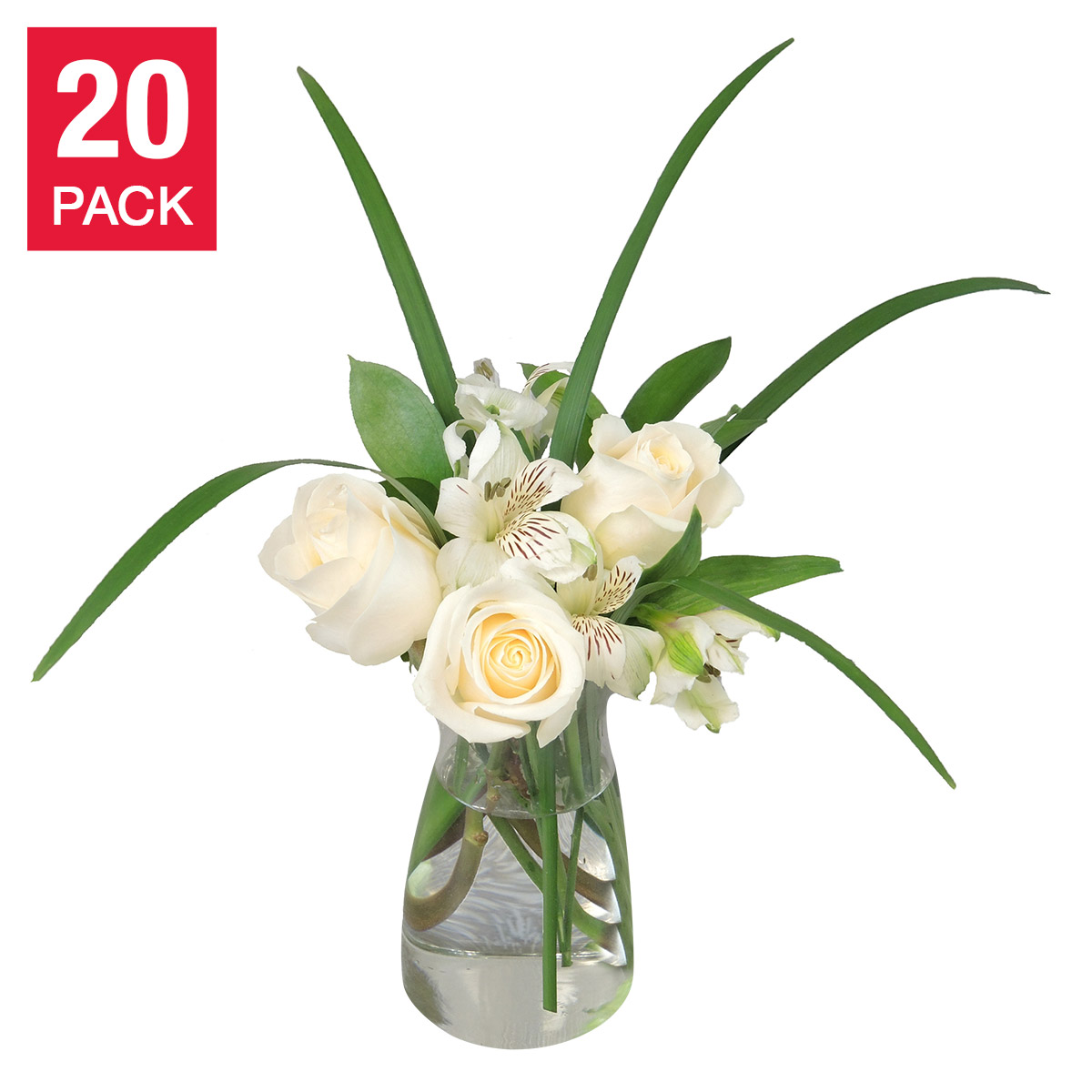 Romantic Rose Mini Bouquets, 20-pack