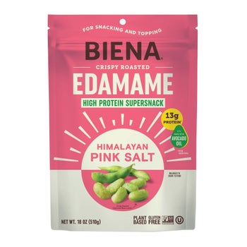 Biena Crispy Roasted Edamame Himalayan Pink Salt