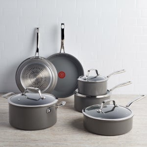 T-fal Excellence Ceramic Non-Stick Cookware Set, 10-piece Costco