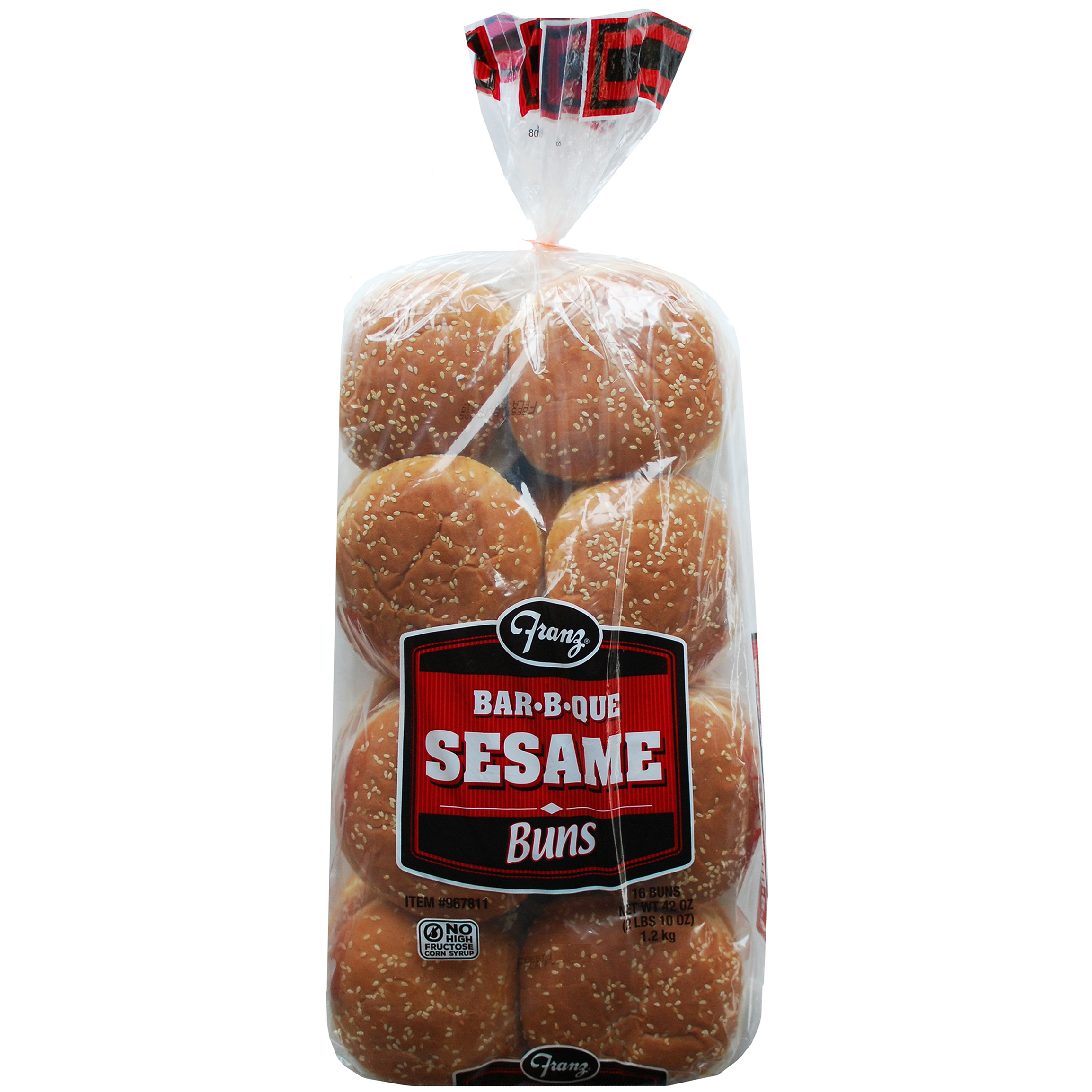 Franz Bar-B-Que Sesame Hamburger Buns, 16 ct