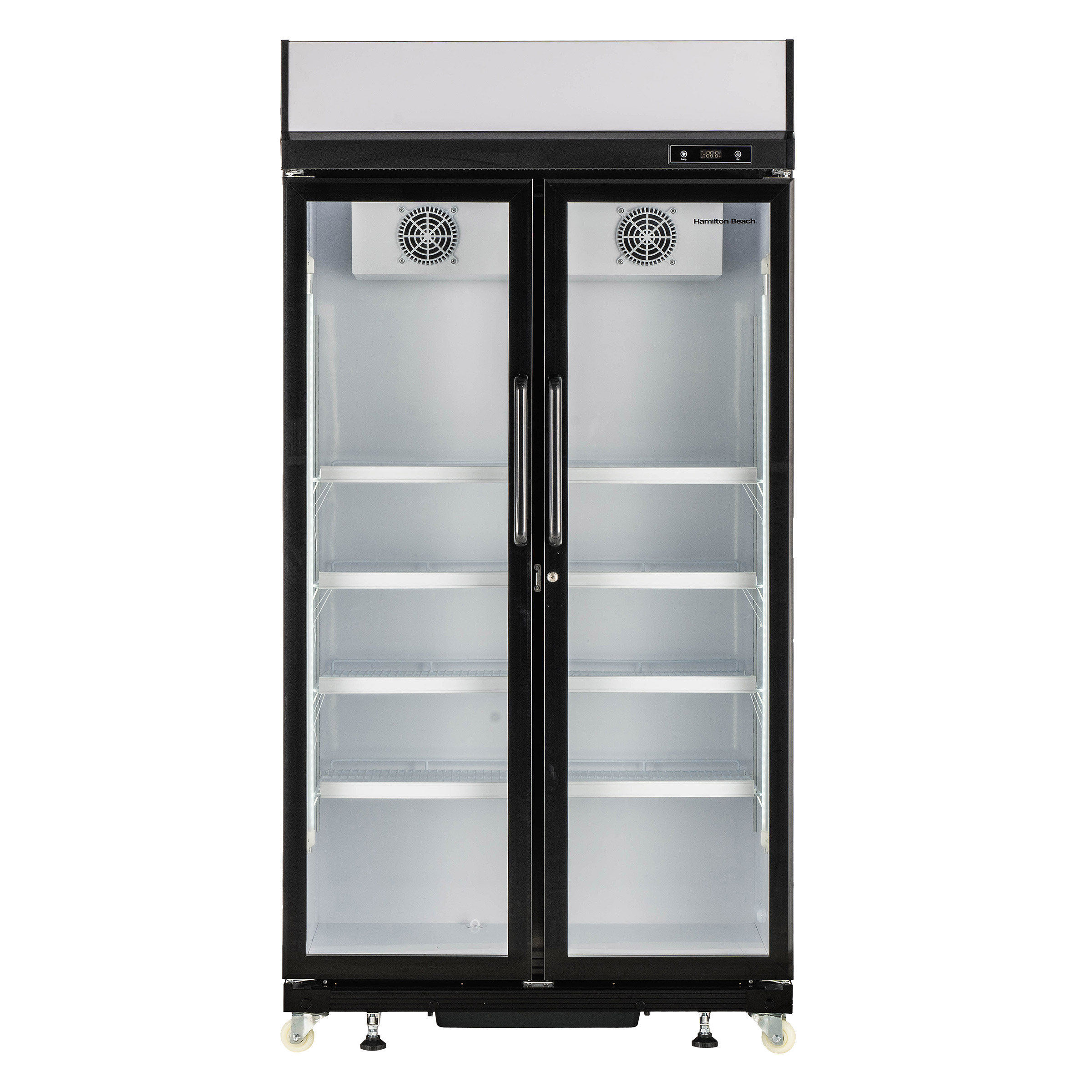 Hamilton Beach 39 in. 20.57 cu. ft. Commercial 2 Door Glass Display Fridge