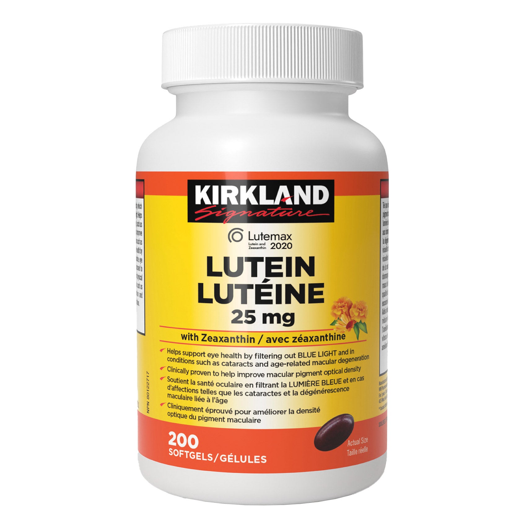 Kirkland Lutein 25 mg with Zeaxanthin