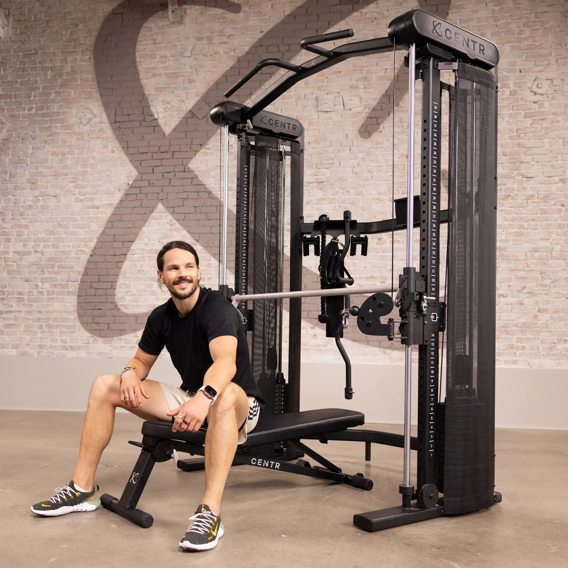 Centr 3 by Inspire SF3 Smith Functional Trainer with Folding Bench and 1-year Centr App Subscription Included