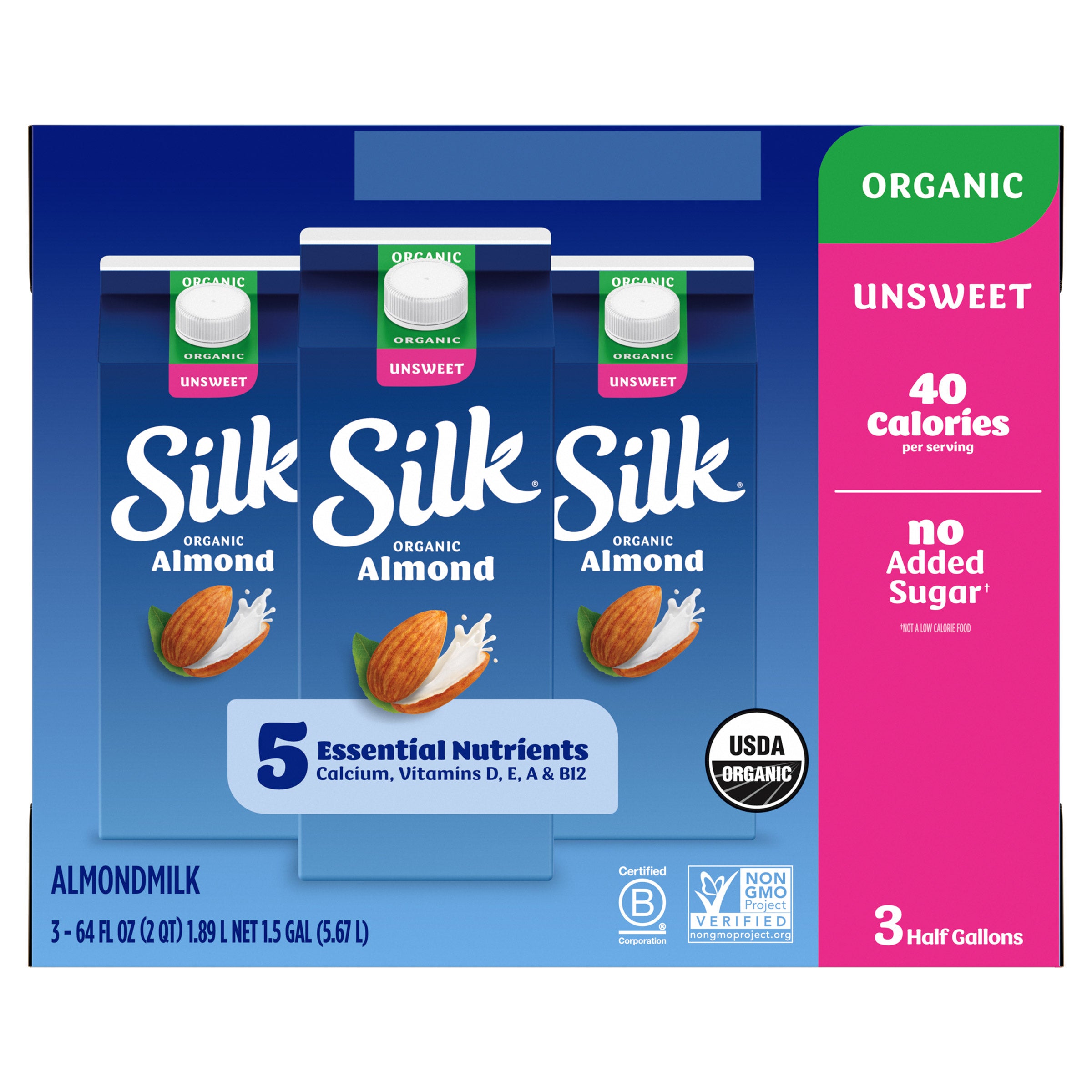 Silk Organic Unsweetened Almondmilk