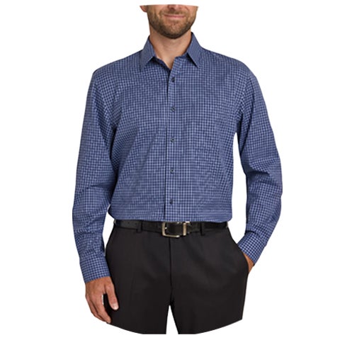 slim fit dress slacks Kenneth Cole Men's Dress Shirt Regular Fit Stretch Collar Non Iron Solid main image 0