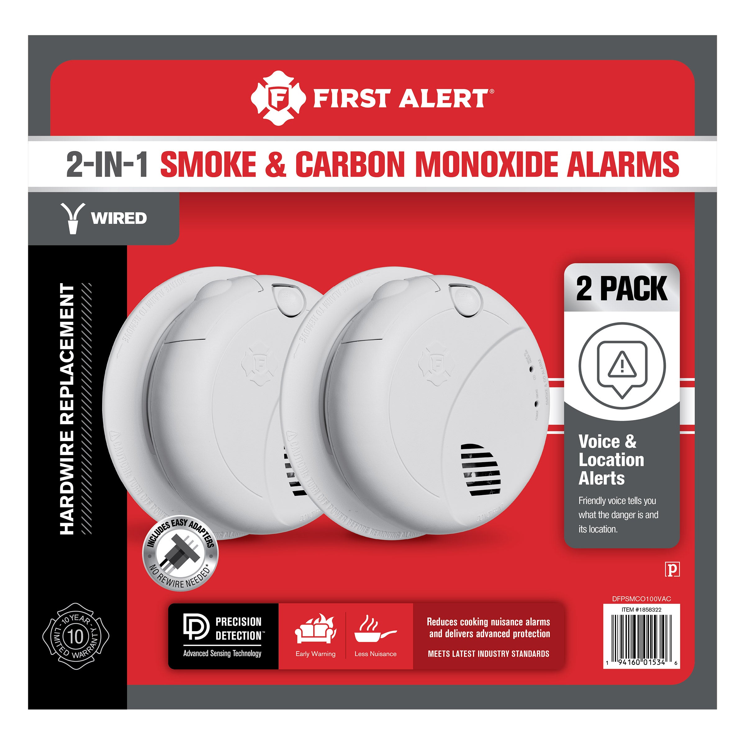 First Alert Wired Smoke/CO Alarm