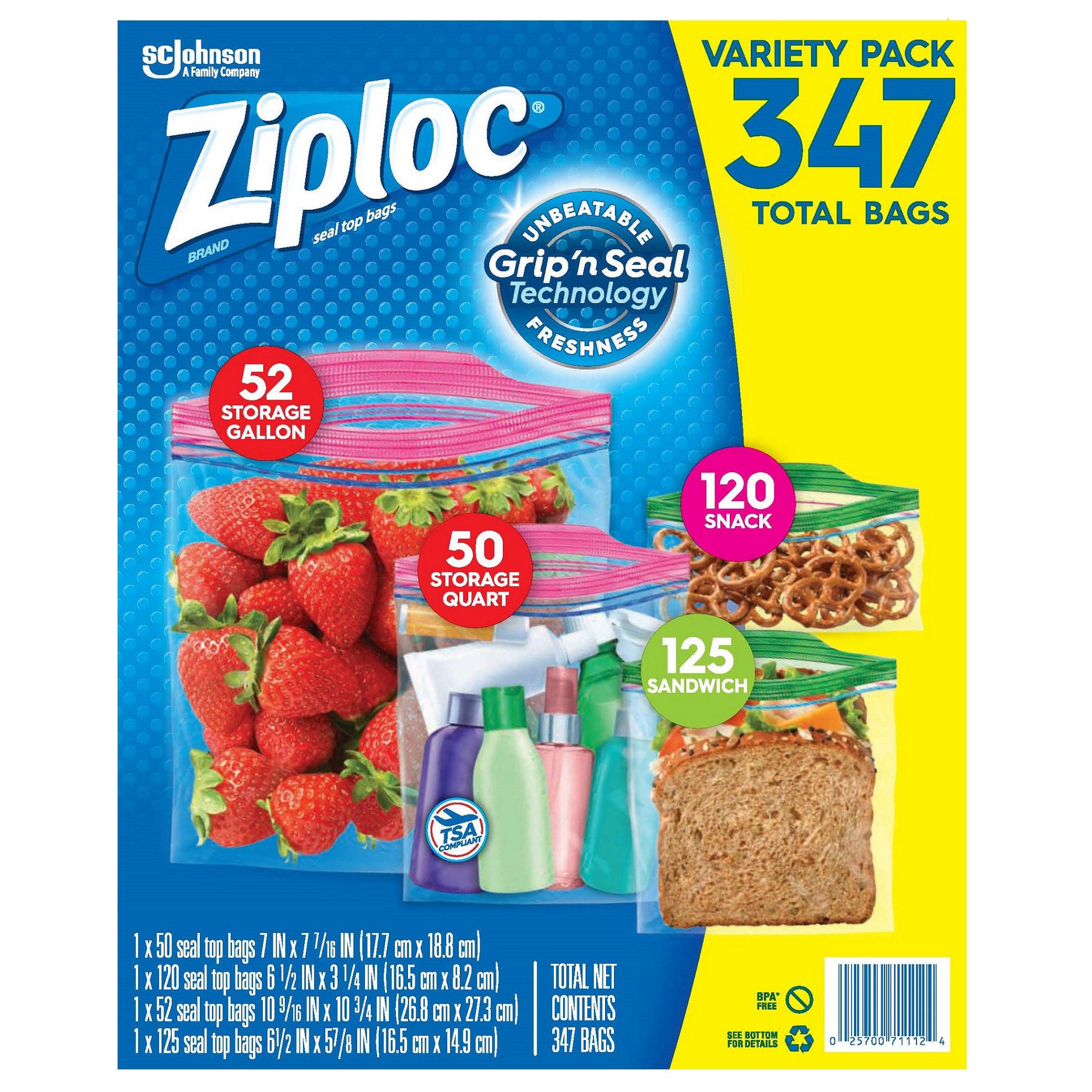 Ziploc Variety Bags