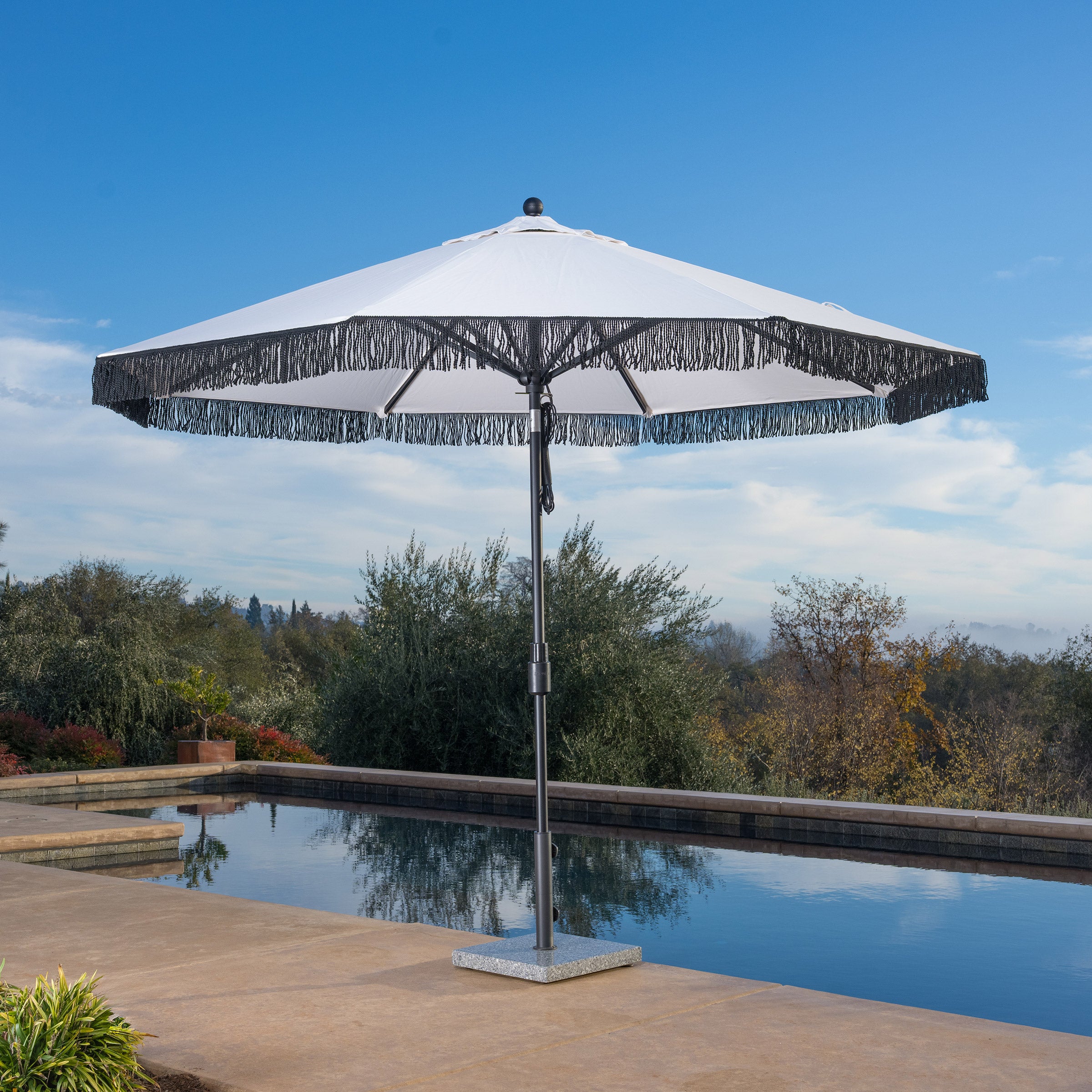 SunVilla 10 ft. Cabana Market Fringe Umbrella | Costco