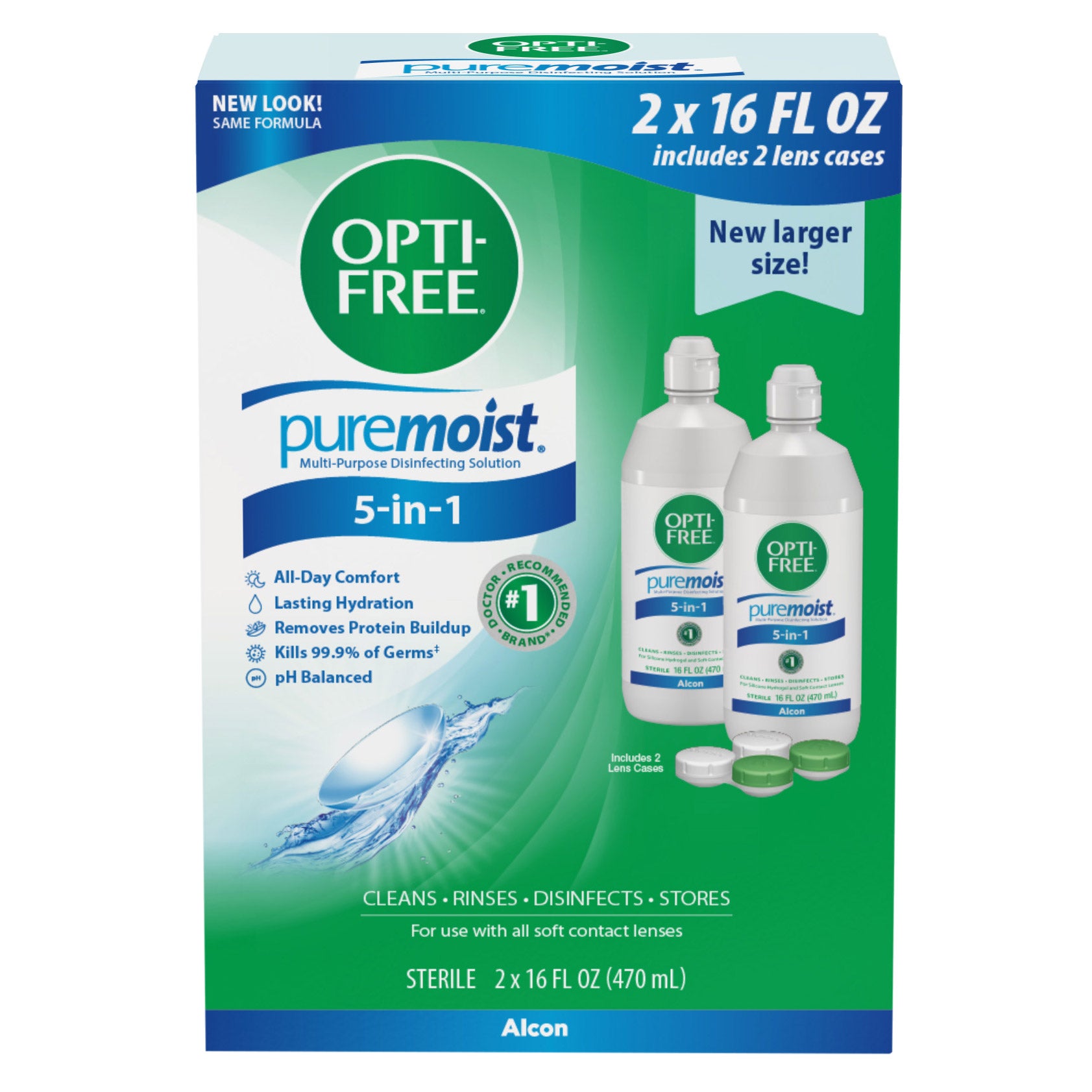 OPTI-FREE PureMoist Multi-Purpose Disinfecting Solution