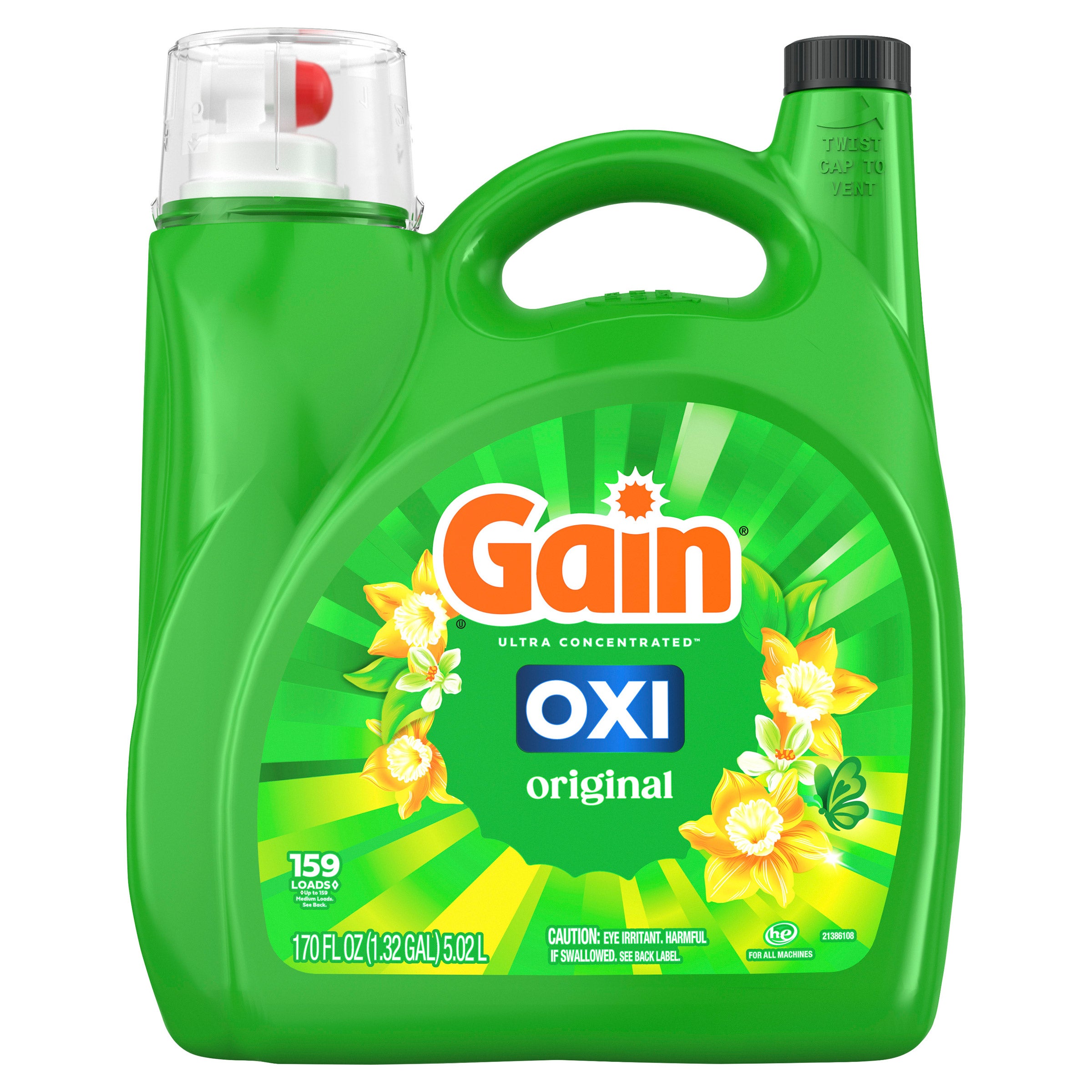 Gain + OXI Liquid Laundry Detergent
