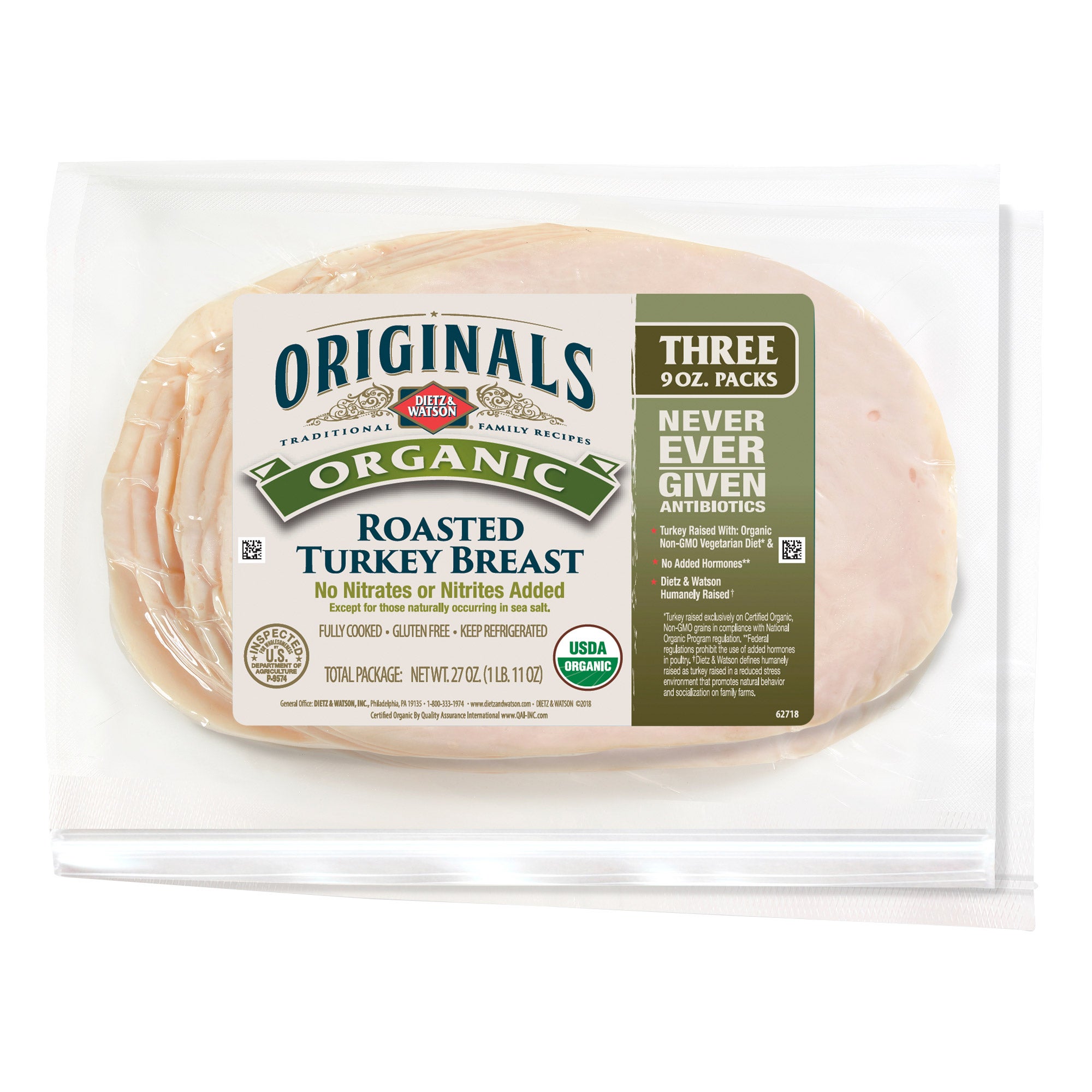 Dietz & Watson Organic Roasted Turkey Breast