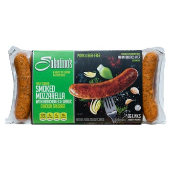 Sabatino's Antibiotic-Free Smoked Mozzarella Chicken Sausage