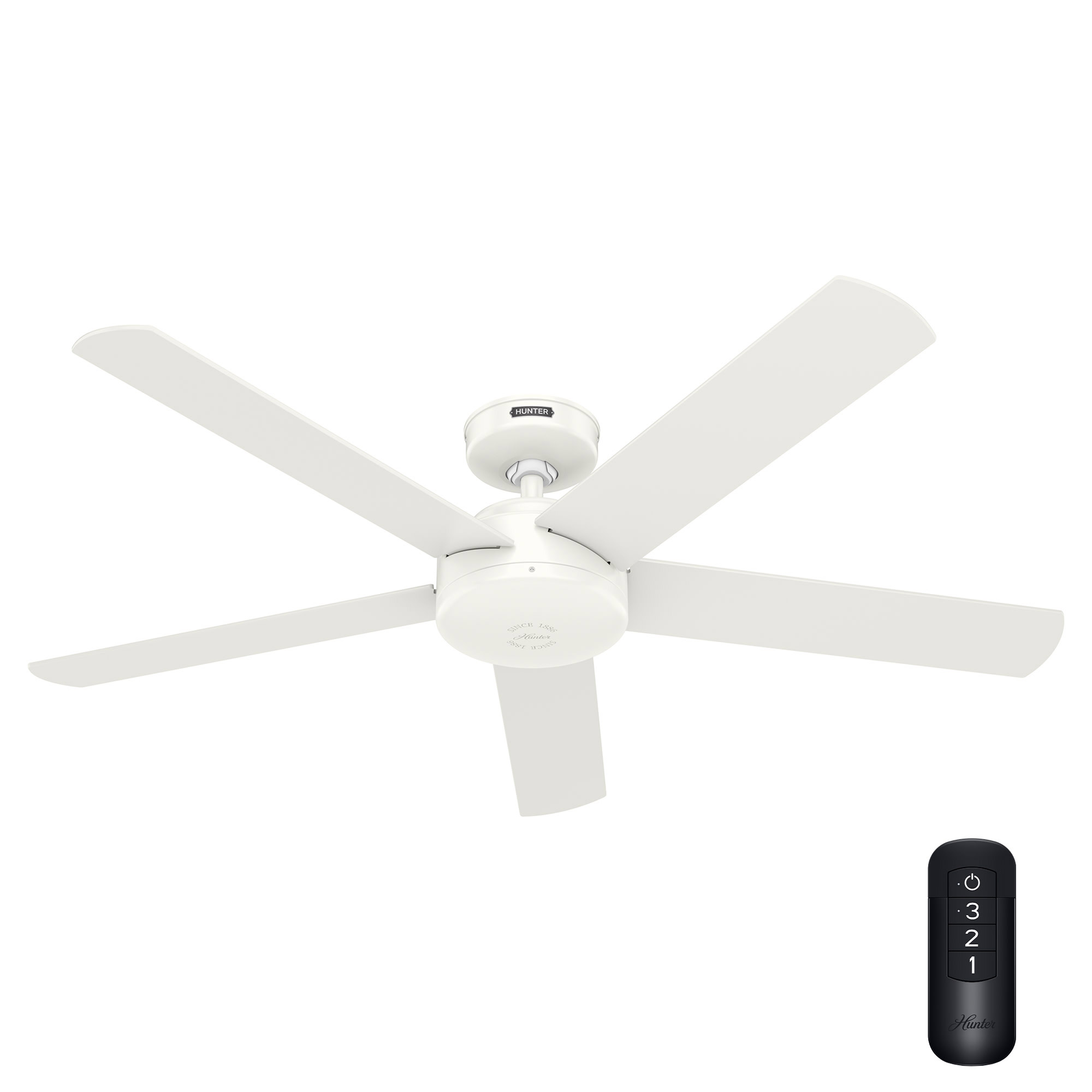 Hunter Anvik 52” Indoor/Outdoor Ceiling Fan with Remote