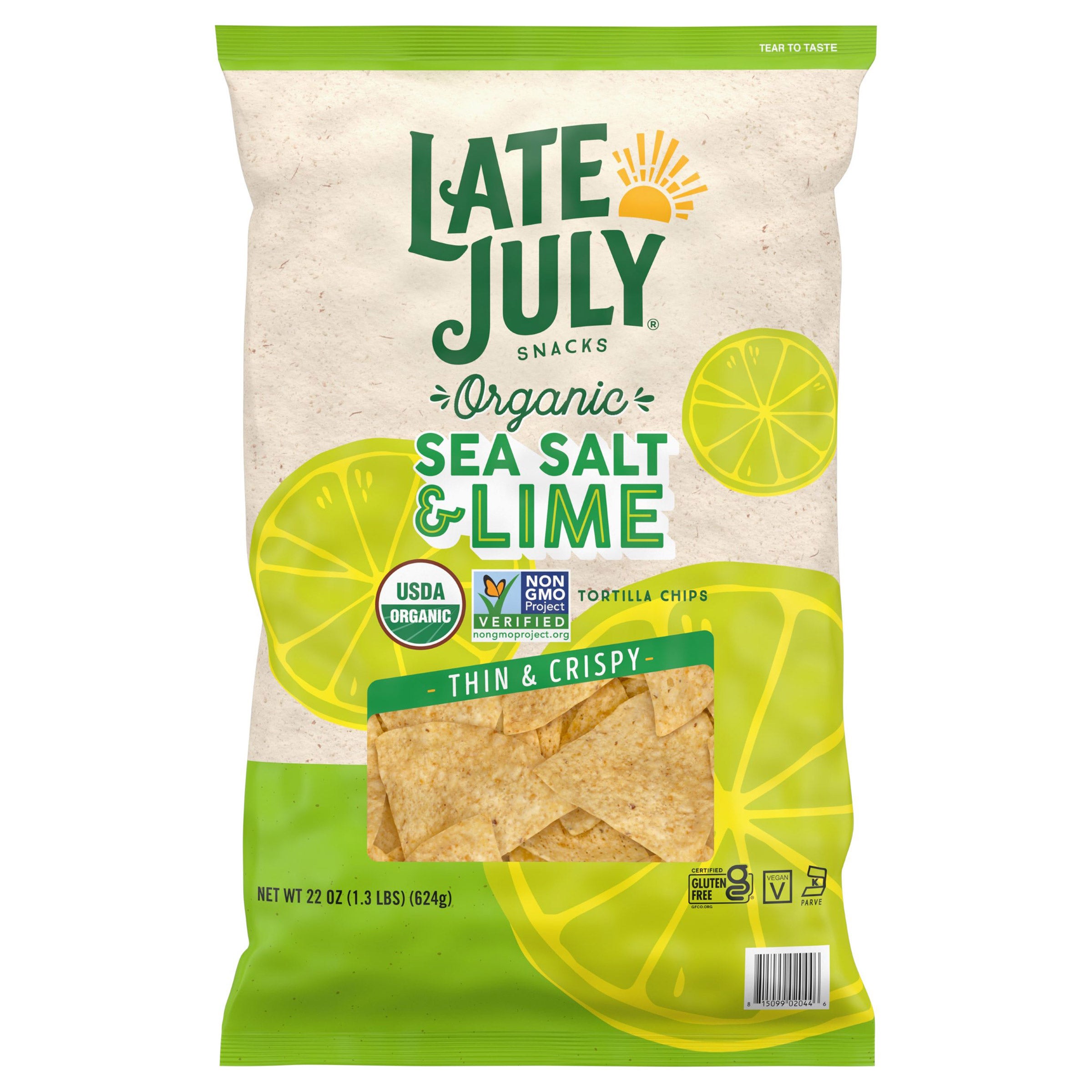 Late July Snacks Organic Sea Salt & Lime Tortilla Chips