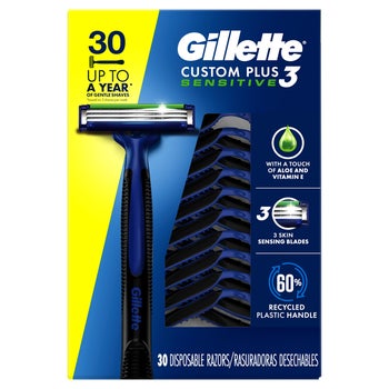 Gillette Custom Plus3 Sensitive Disposable Razors