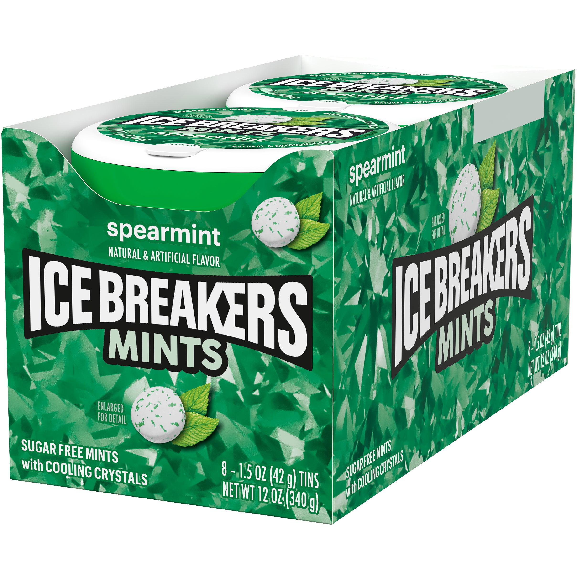 Ice Breakers Sugar Free Mints with Cooling Crystals, Spearmint