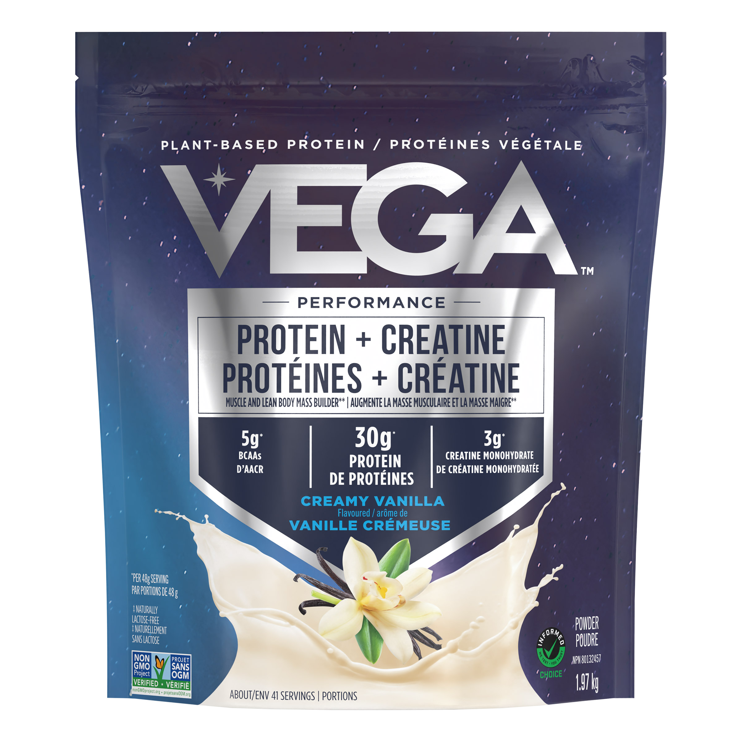 Vega Vanilla Plant-Based Protein + Creatine, 1.97 kg