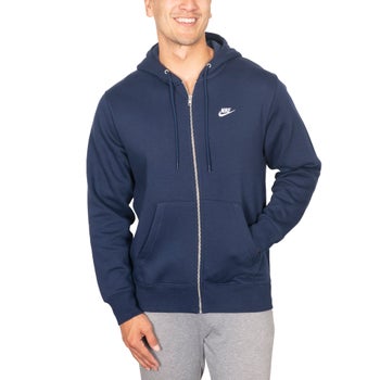 Le petit pull noir à capuche adulte demi zippé bleu North Face