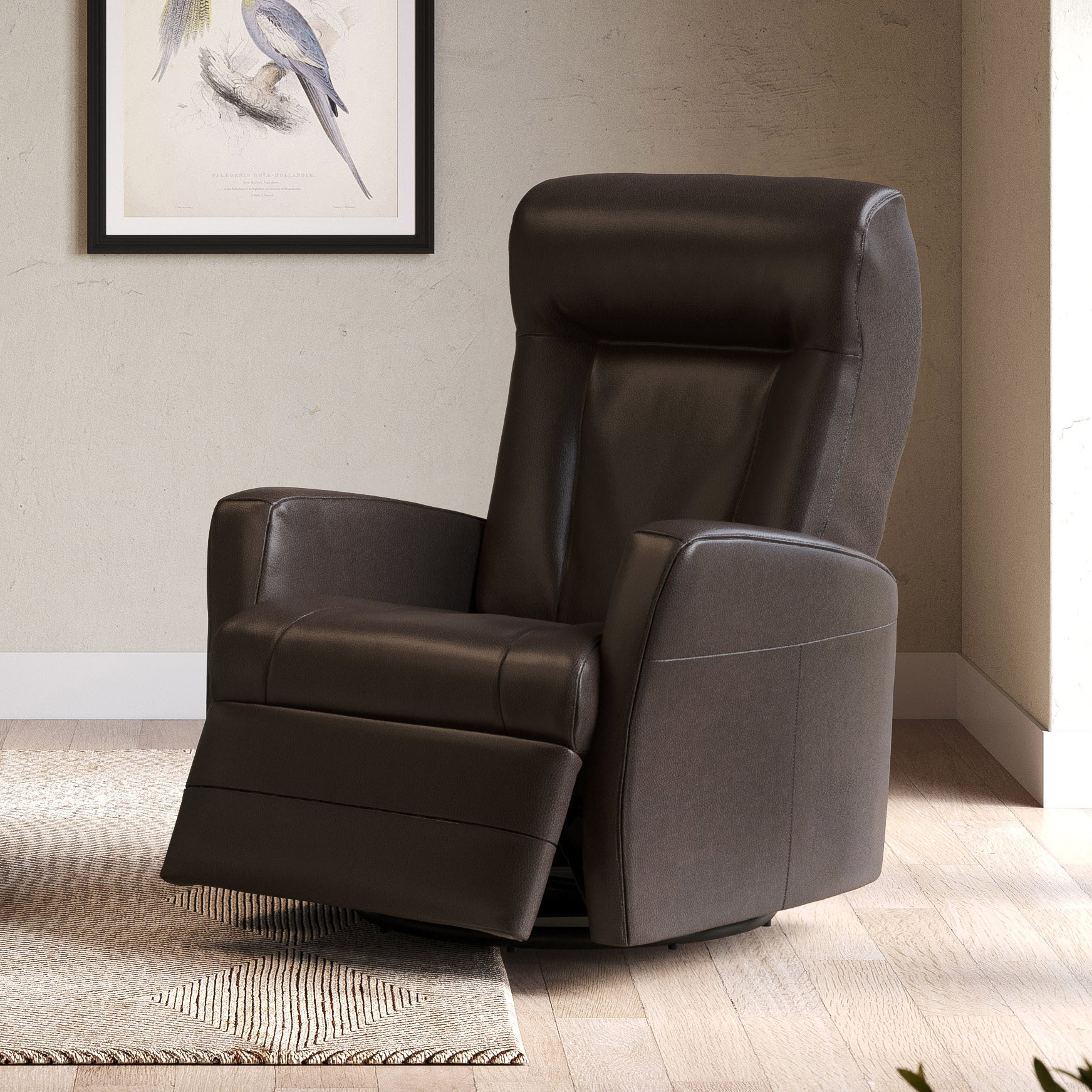 Palliser – Anais Top-grain Leather Swivel Glider Power Recliner