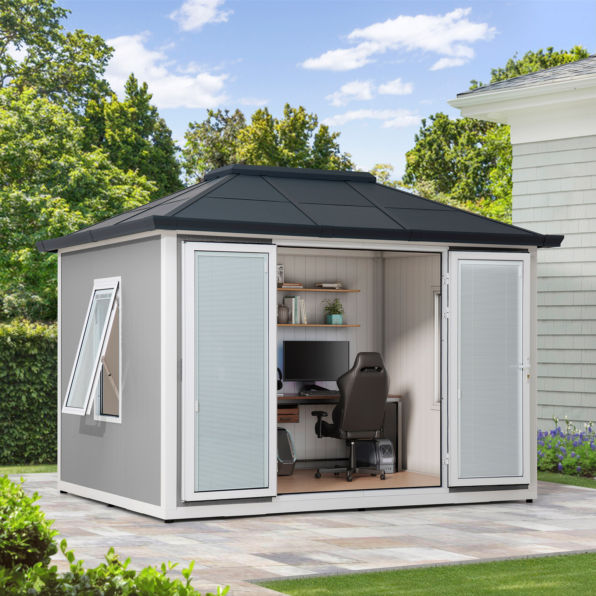 Sunjoy Esquire Beyond Shed, 10 ft. x 12.6 ft.