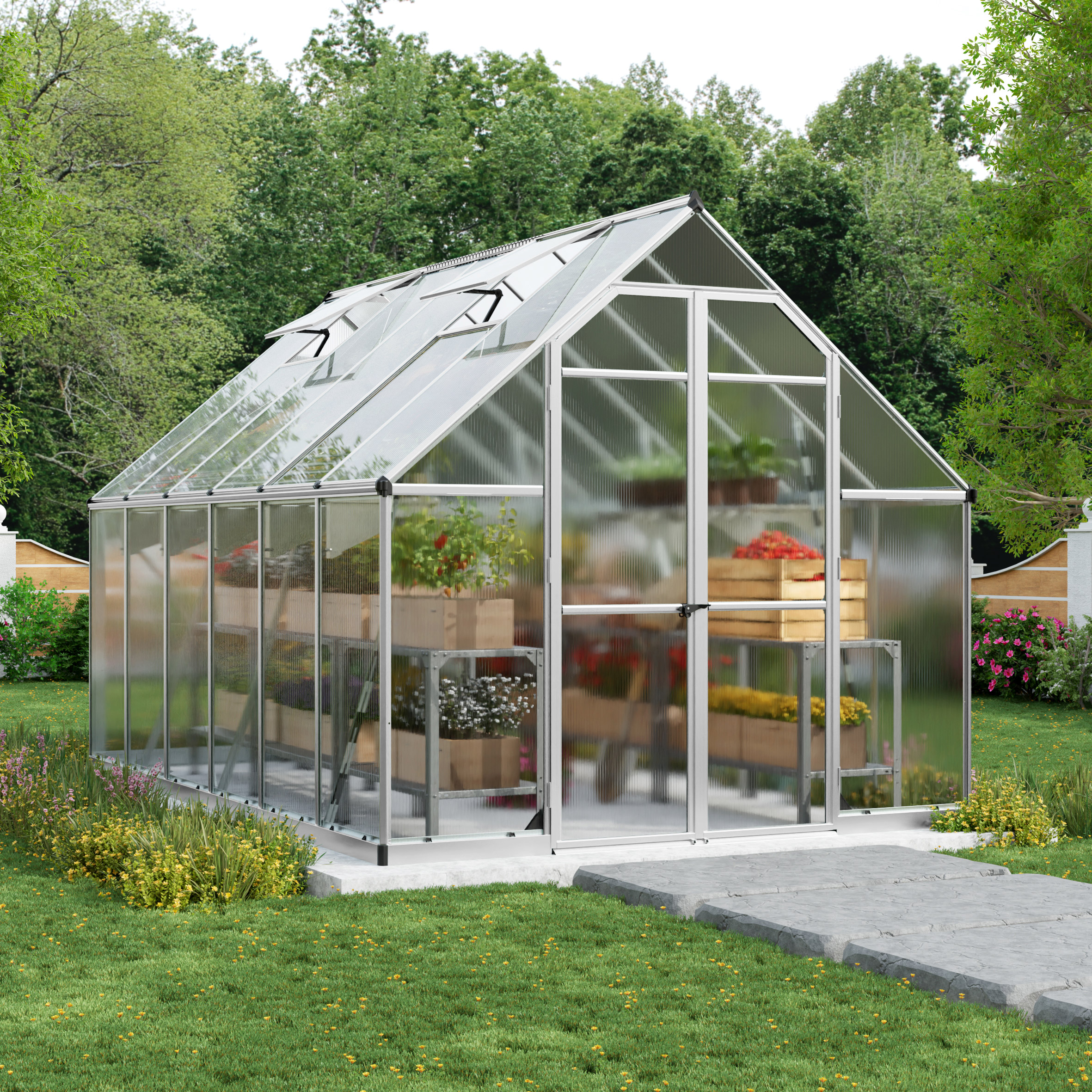 Canopia by Palram Essence 8 ft. x 12 ft. Greenhouse Kit