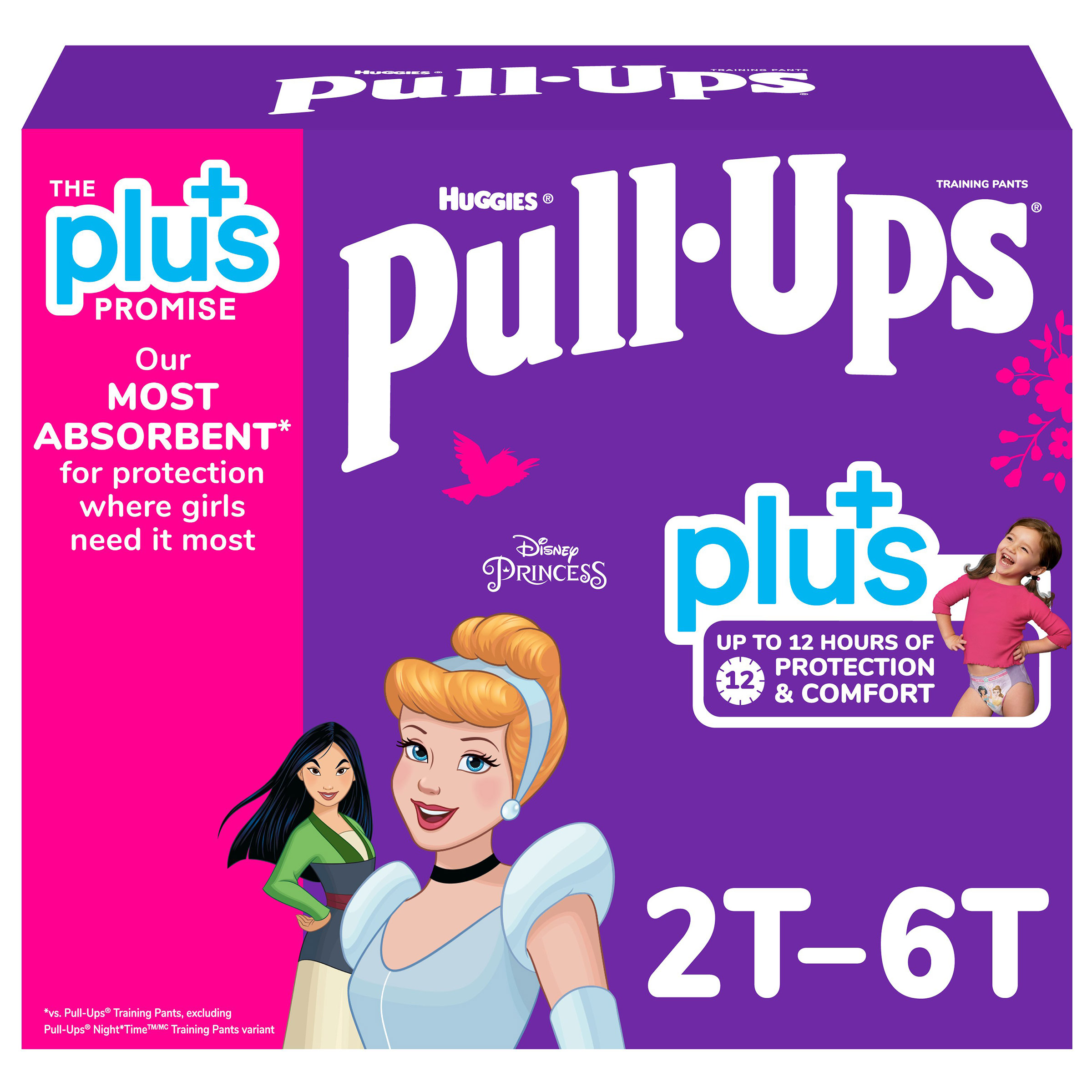 Huggies Pull-Ups Plus Training Pants 2T - 6T Girl