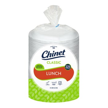 Chinet Compostable Lunch Plates