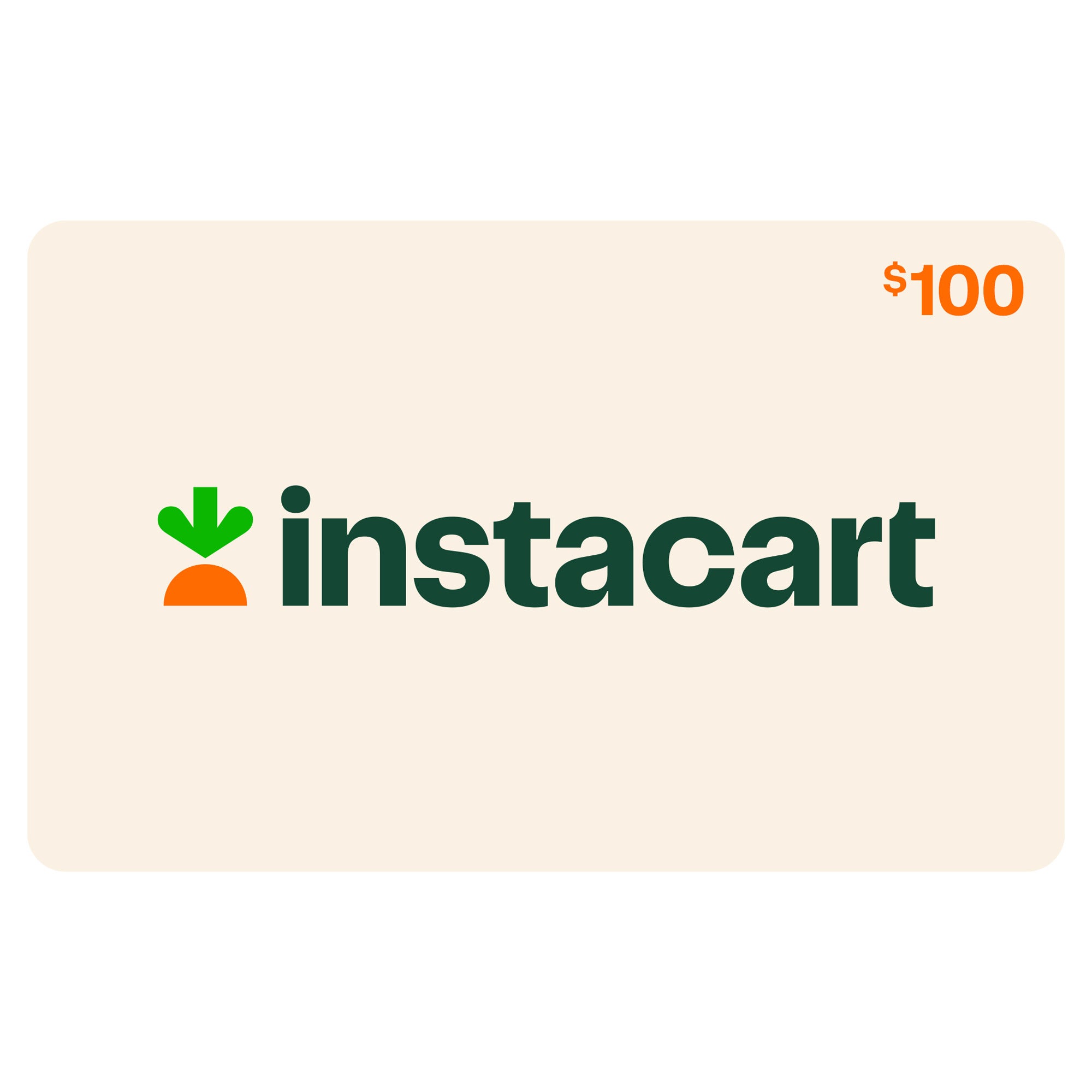 Instacart - $100 eGift Card