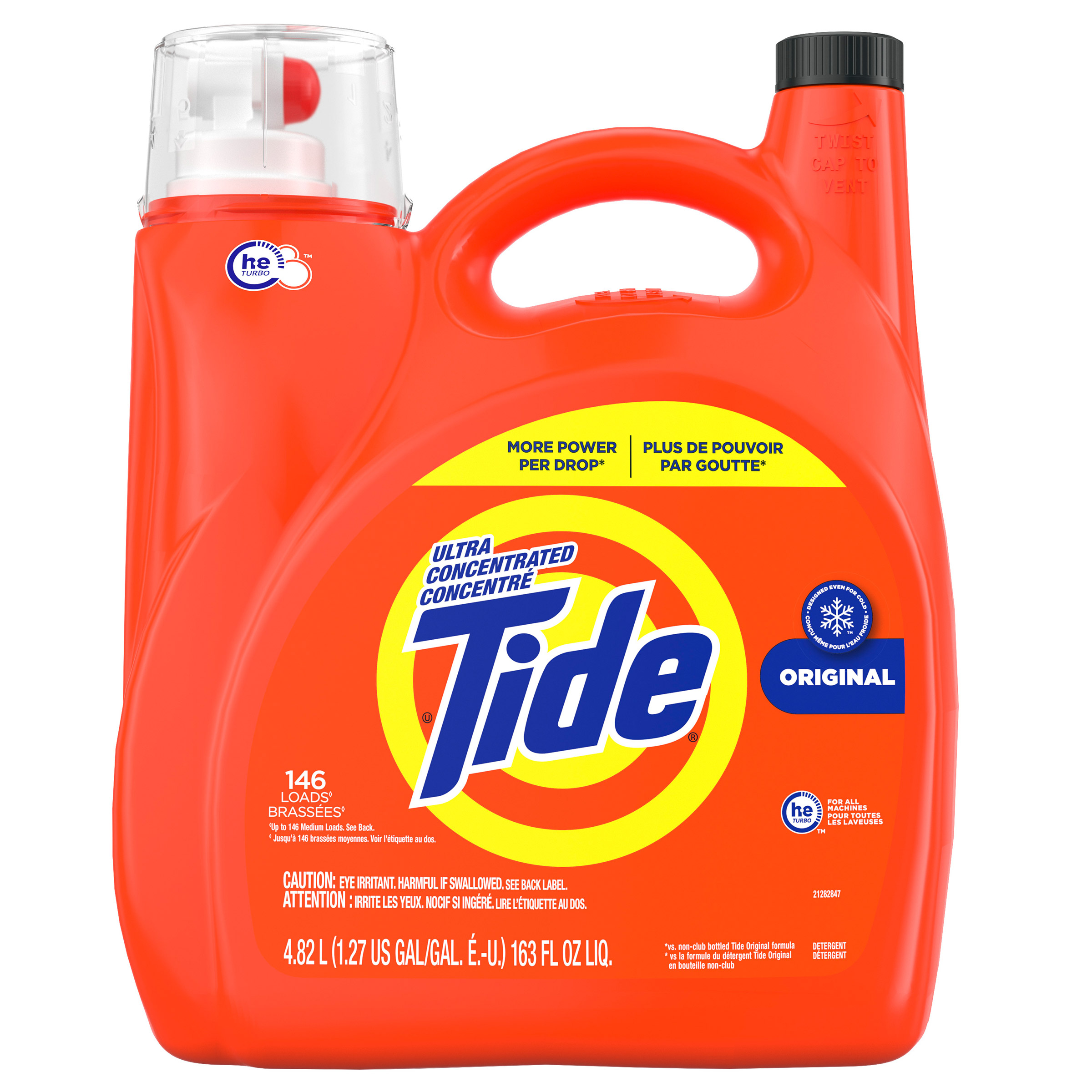 Tide Original Ultra Concentrated Liquid Laundry Detergent, 146 loads