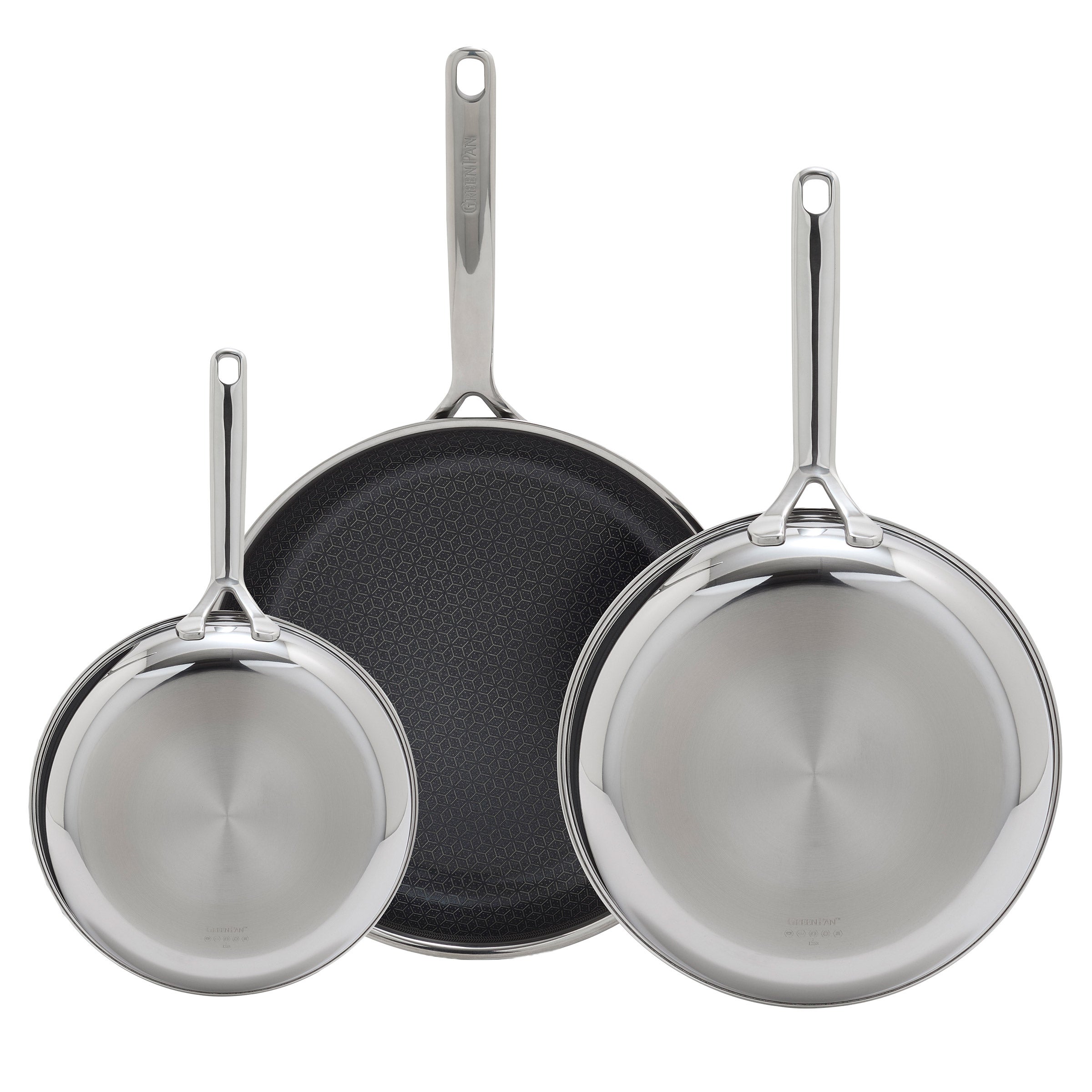 Green Pan Spectra hybrid 3-ply skillets