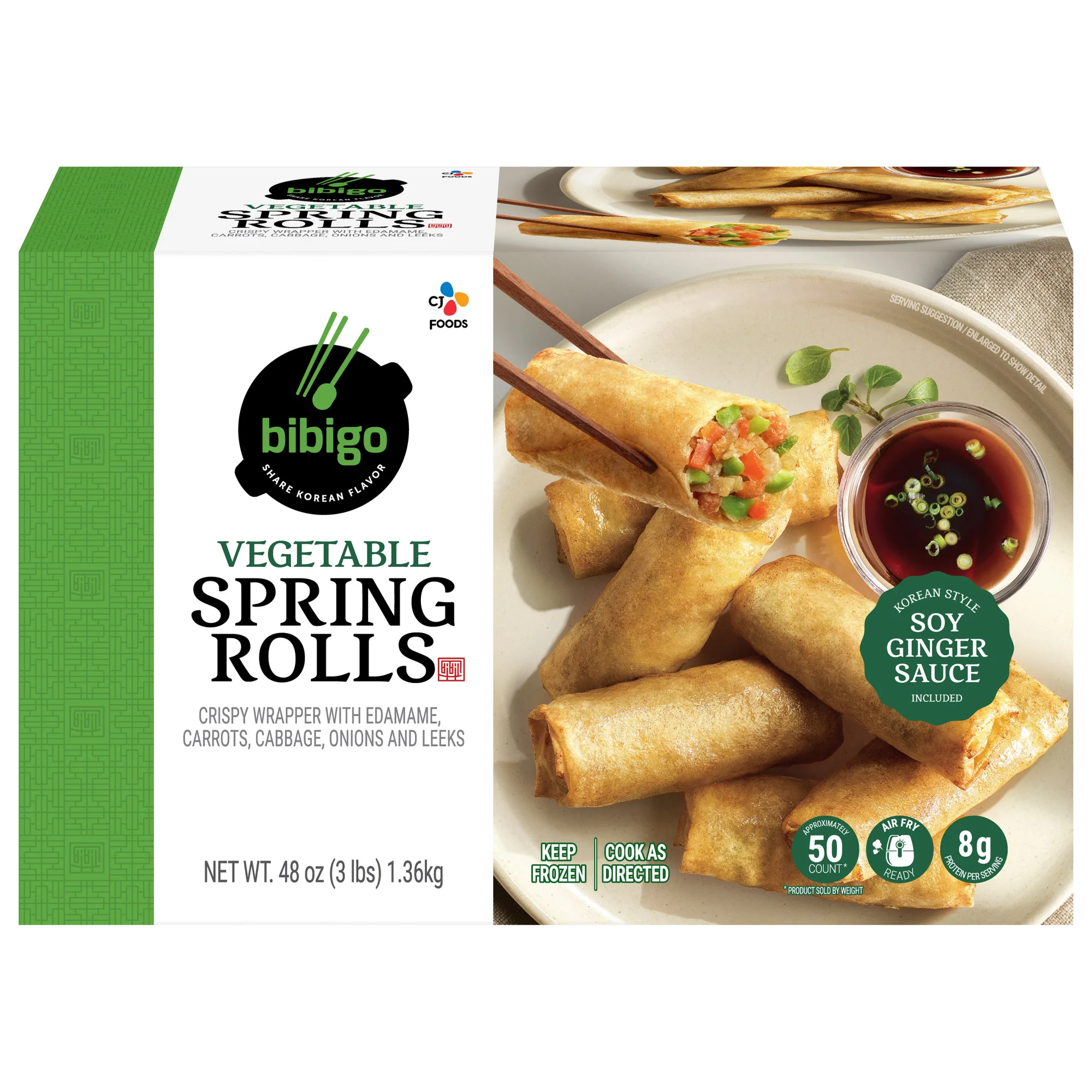 CJ Foods bibigo Vegetable Spring Rolls