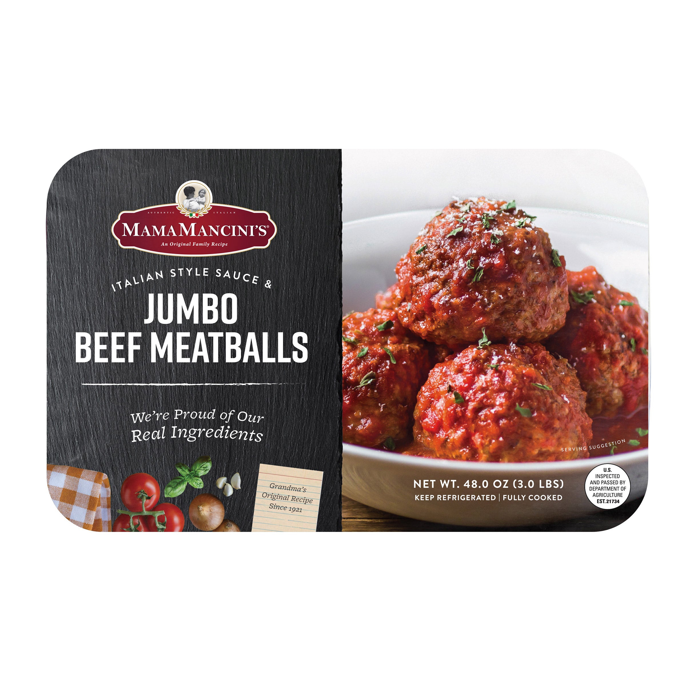 Mama Mancini's Jumbo Beef Meatballs